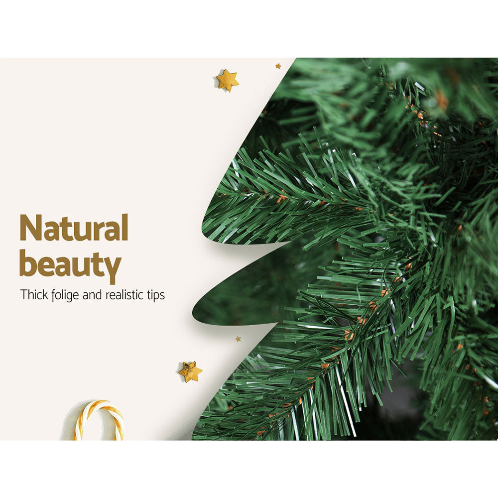 2.1M Premium Green Artificial Christmas Tree with 1000 Tips - Perfect for Home, Office, and Holiday Decorations
