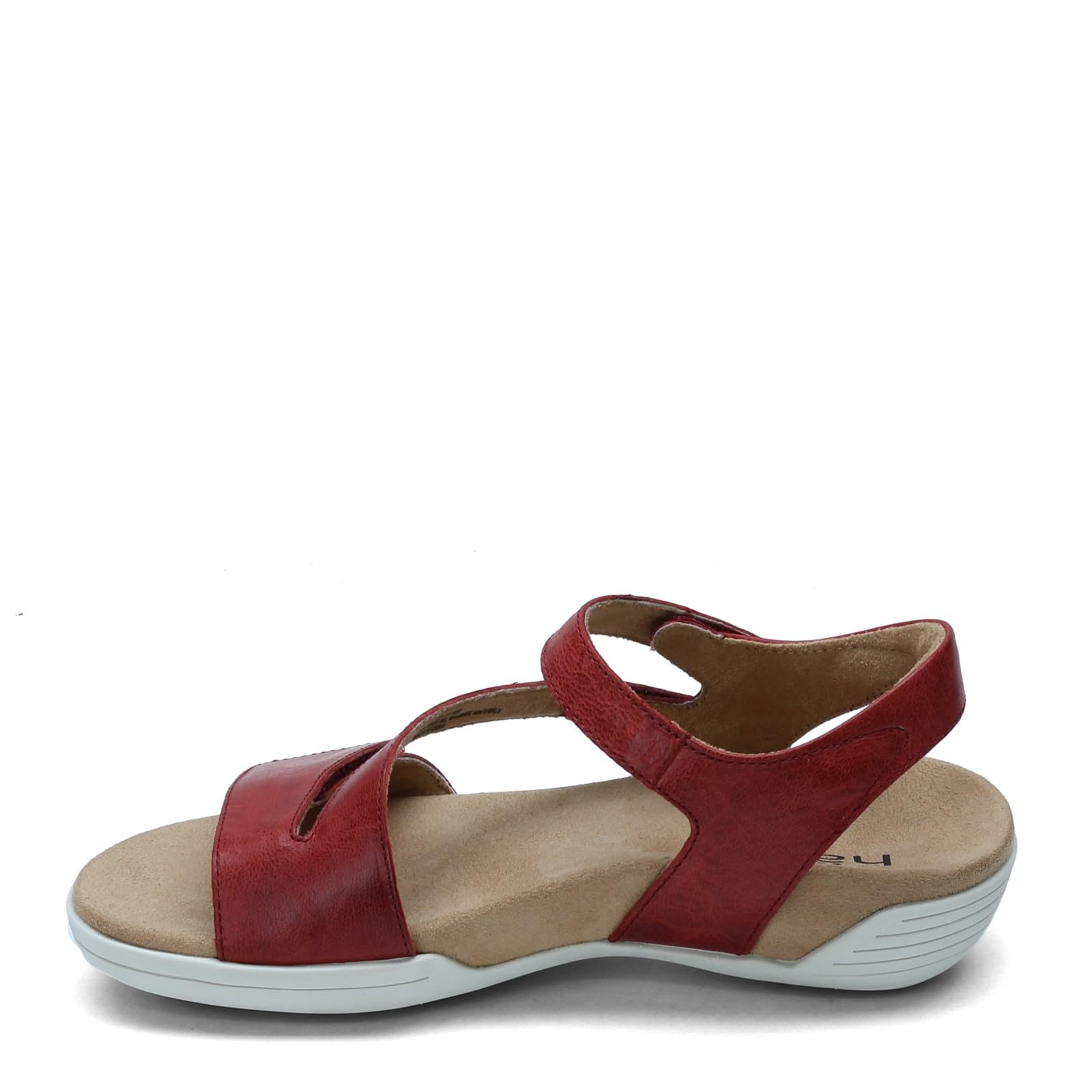 Women's Comfortable Flat Sandals - Breathable Summer Casual Shoes in Red, Size 9 | Perfect for Beach, Vacation & Everyday Wear