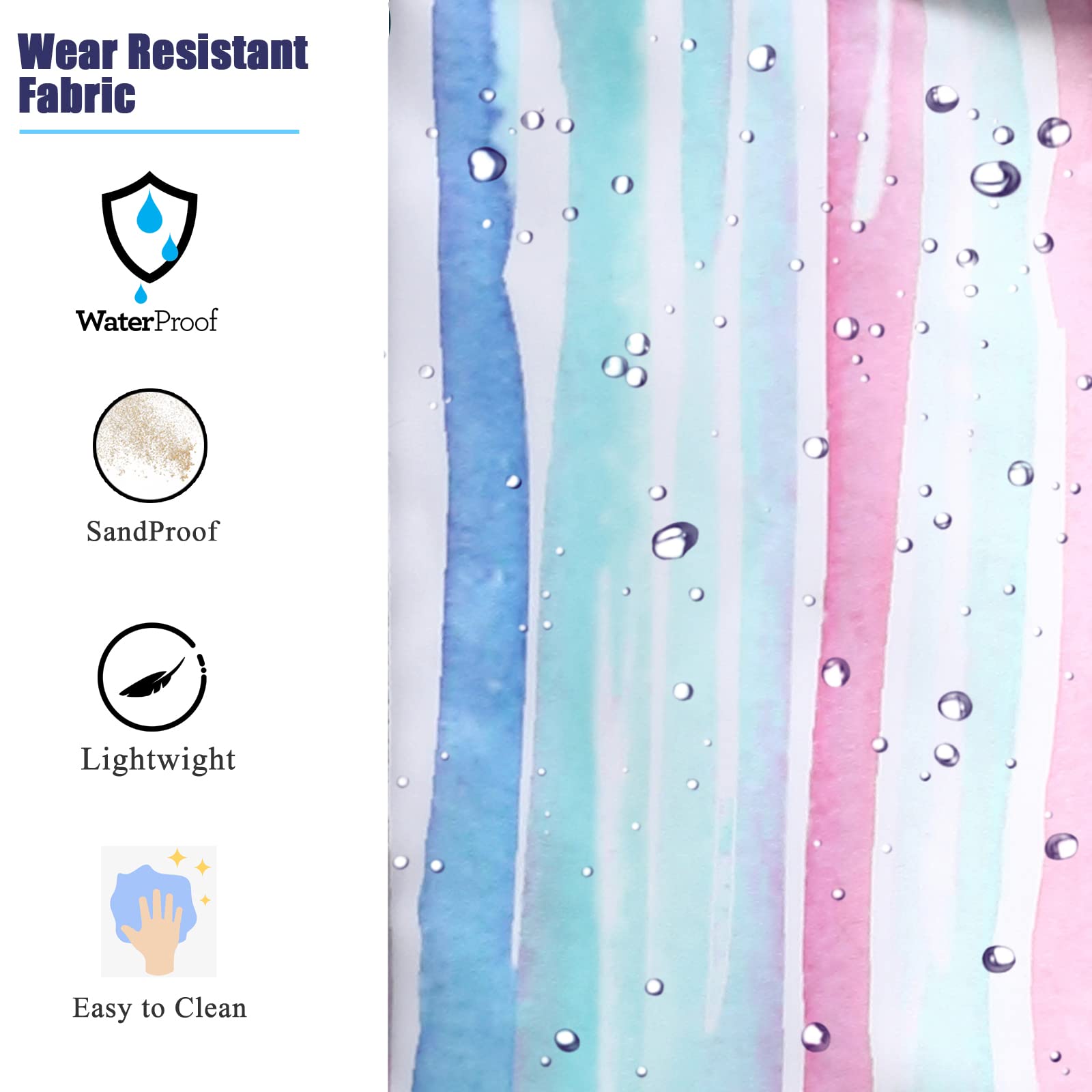 **Octsky Large Waterproof Beach Tote Bag with Cooler & 9 Pockets - Sandproof Zipper Pool Bag for Women - Perfect for Beach Trips, Pool Parties & Outdoor Picnics**