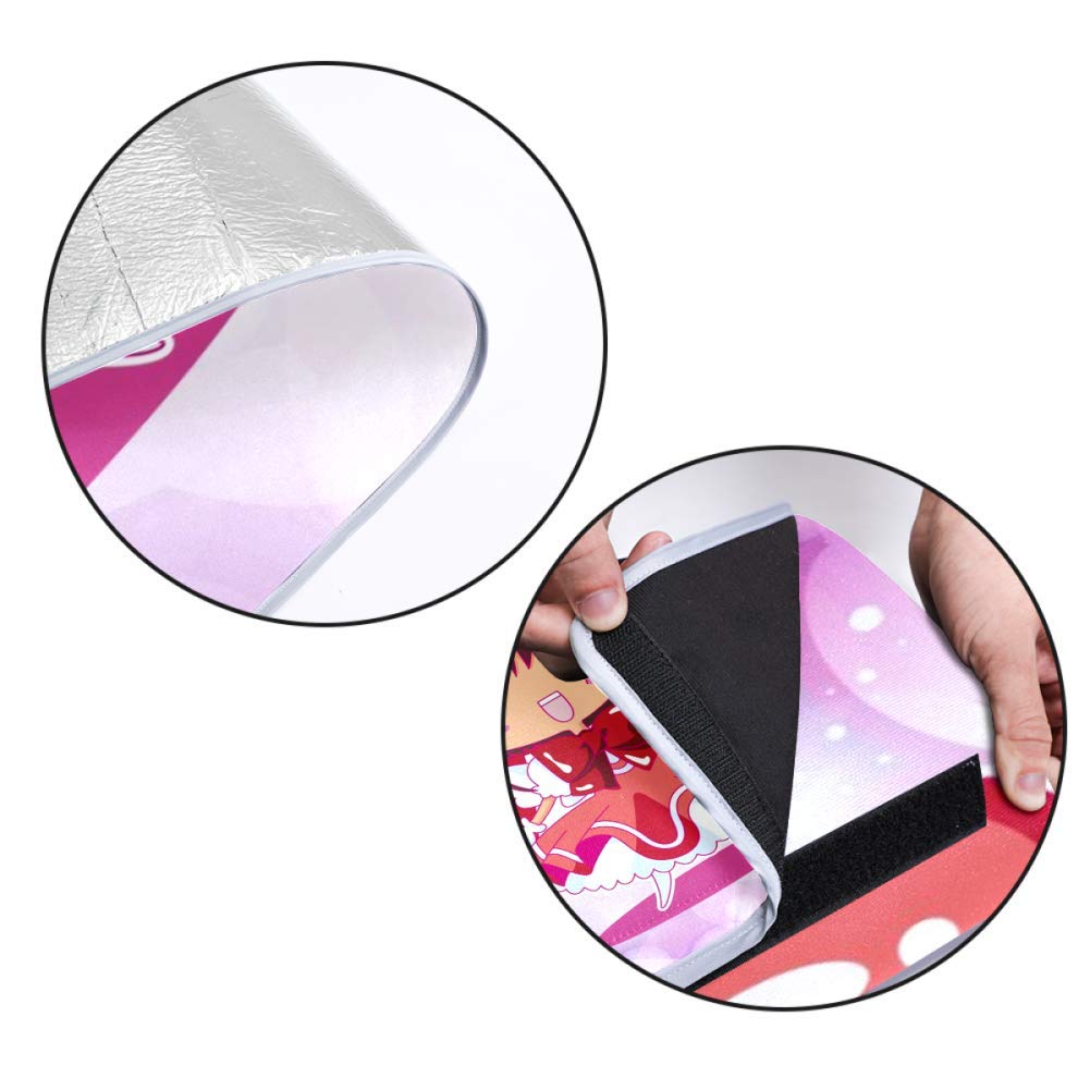 Waterproof Cartoon Magician Girl Picnic Blanket - 57x59 Inch Sandproof Foldable Beach Mat for Outdoor Camping, Hiking & Beach Days | Lightweight Travel Rug for Parks, Concerts & Backyard BBQs