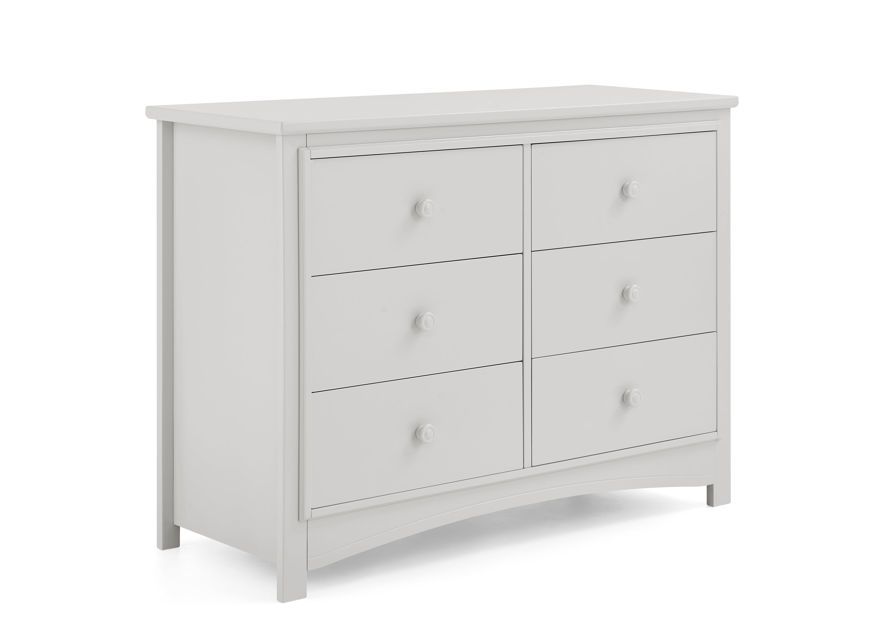 Perry 6 Drawer Dresser with Interlocking Drawers - Sturdy Wooden Bedroom Furniture for Closet Organization & Home Storage