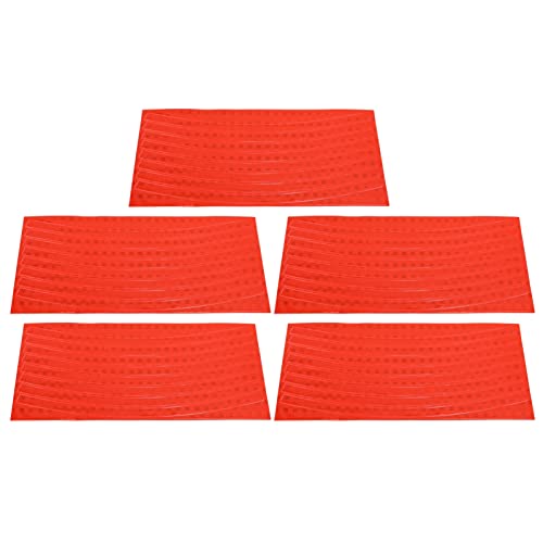 High Visibility Bike Reflective Stickers - Fade Resistant Glossy Wheel Rim Decals for Cycling Safety | UV Protection & Night Riding Accessories (Orange) - Perfect for Road Bikes, Mountain Bikes & Commuting