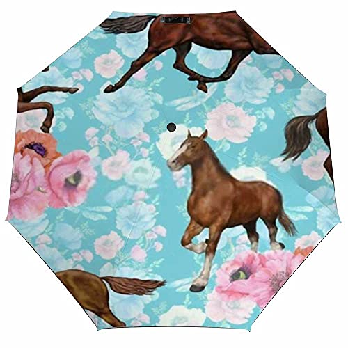 Horse Flowers Pattern