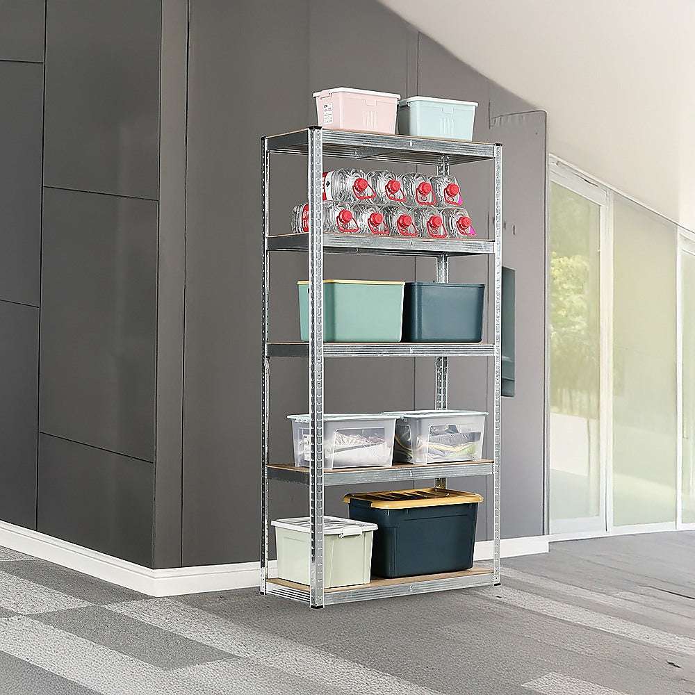 1.8M Heavy Duty Steel Warehouse Shelving Rack - Industrial Storage Shelves for Garage, Pallet & Warehouse Organization | Durable Metal Racking for Home & Business Storage Solutions
