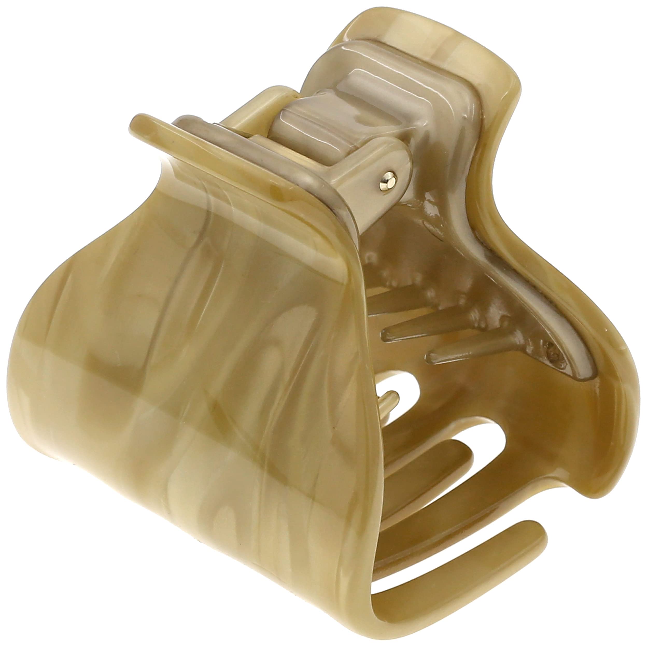 Camila Paris CP3263 French Hair Clip for Women - Strong Hold No Slip Grip Hair Claw Clip for Long Curly Wavy Hair | Beige Hair Accessories for Women & Girls | Made in France | Perfect for Work, Parties & Everyday Styling