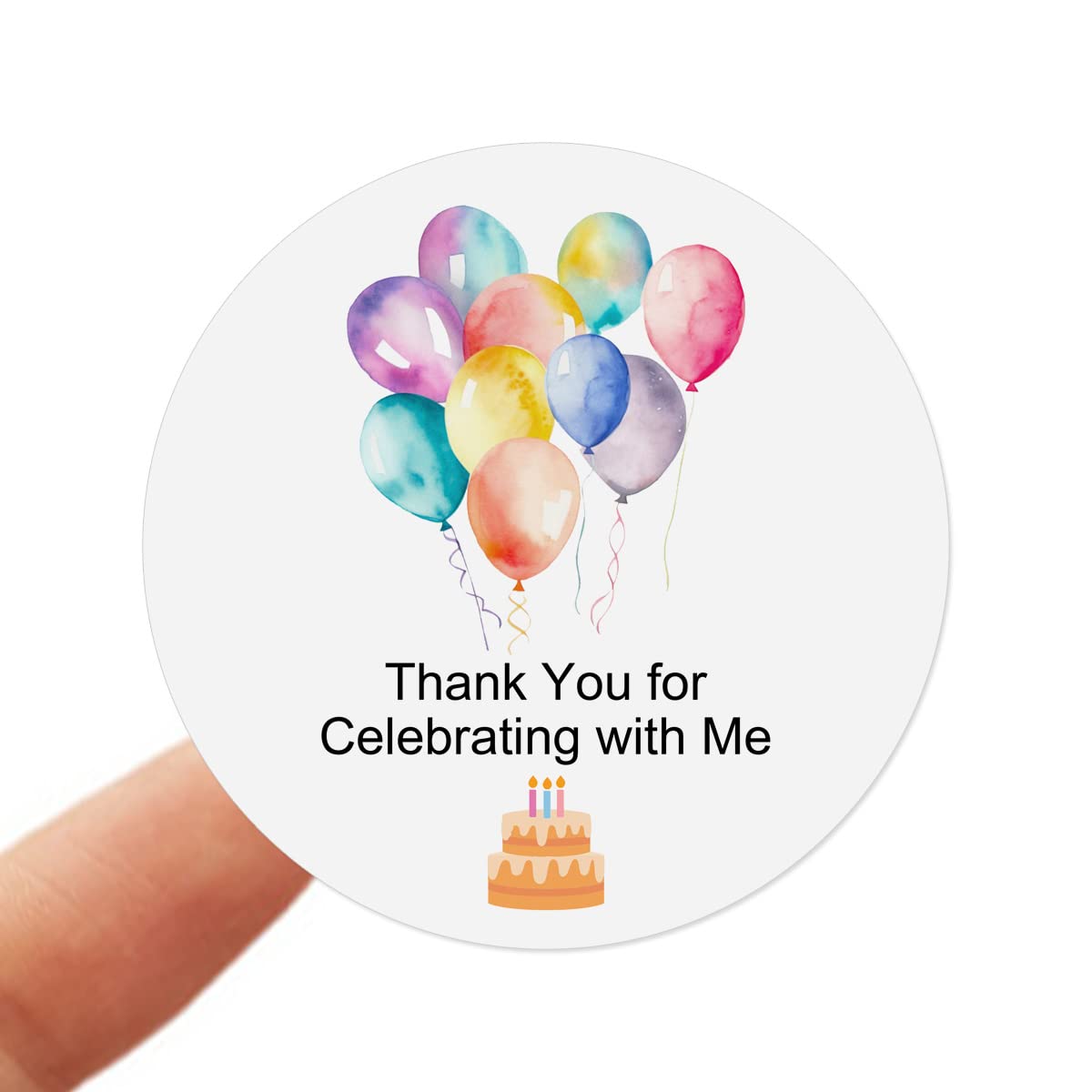 120 Pack Birthday Stickers for Parties - Fun Celebration Favors, Cupcake & Thank You Stickers, Baby Shower Supplies, Envelope Seals & Invitation Labels (Perfect for Birthdays, Baby Showers & Special Events)