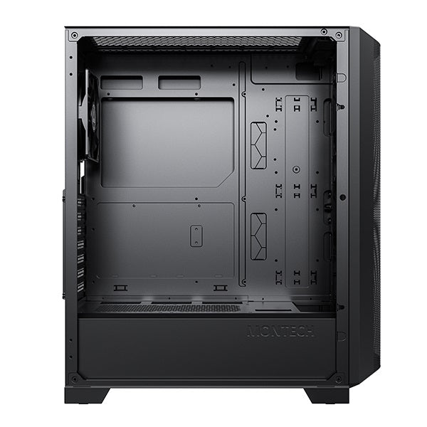Montech Sky One Lite MESH TG ATX Mid Tower PC Case - ARGB Front Panel, 3 Pre-Installed 120mm Fans, USB Type-C Port | High Airflow Gaming Computer Case for Home & Office Builds