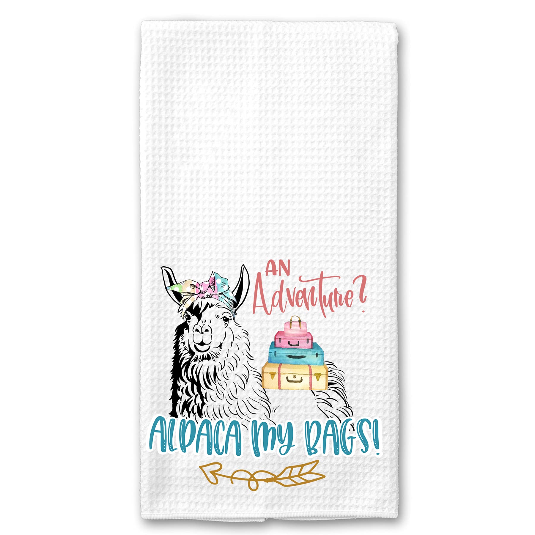 Premium Alpaca My Bags Microfiber Kitchen Towels - Super Absorbent & Quick Drying - Perfect for Dishes, Countertops & Cleaning - Eco-Friendly & Lint-Free (Set of 2) - Ideal for Home, Restaurant & RV Use