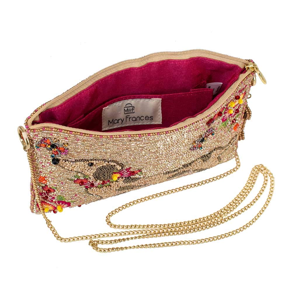 Mary Frances Doxie Mini Crossbody Bag for Women - Elegant Small Purse with Adjustable Strap, Perfect for Parties, Date Night & Everyday Use