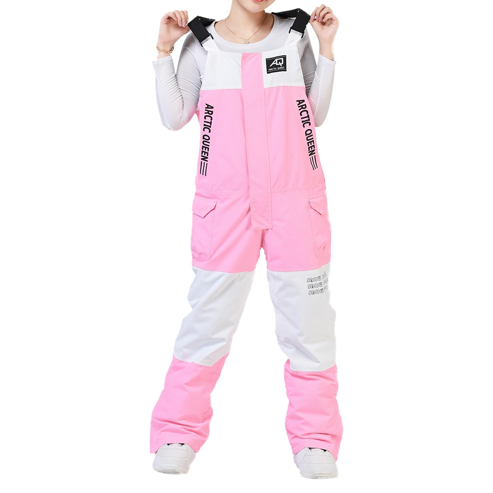 GS SNOWING Women's Waterproof Windproof Insulated Snow Bibs - Winter Ski Pants with Ripstop Technology for Snowboarding & Cold Weather Outdoor Activities | Perfect for Skiing, Snowboarding & Winter Sports