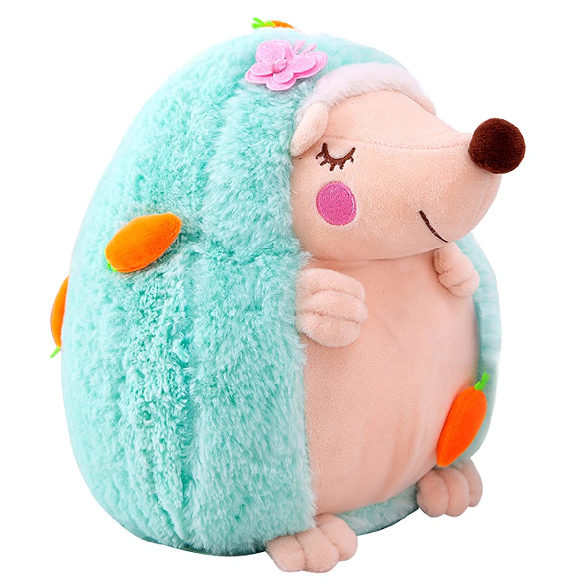 Cuddly Green Rainbow Hedgehog Plush Toy - 10