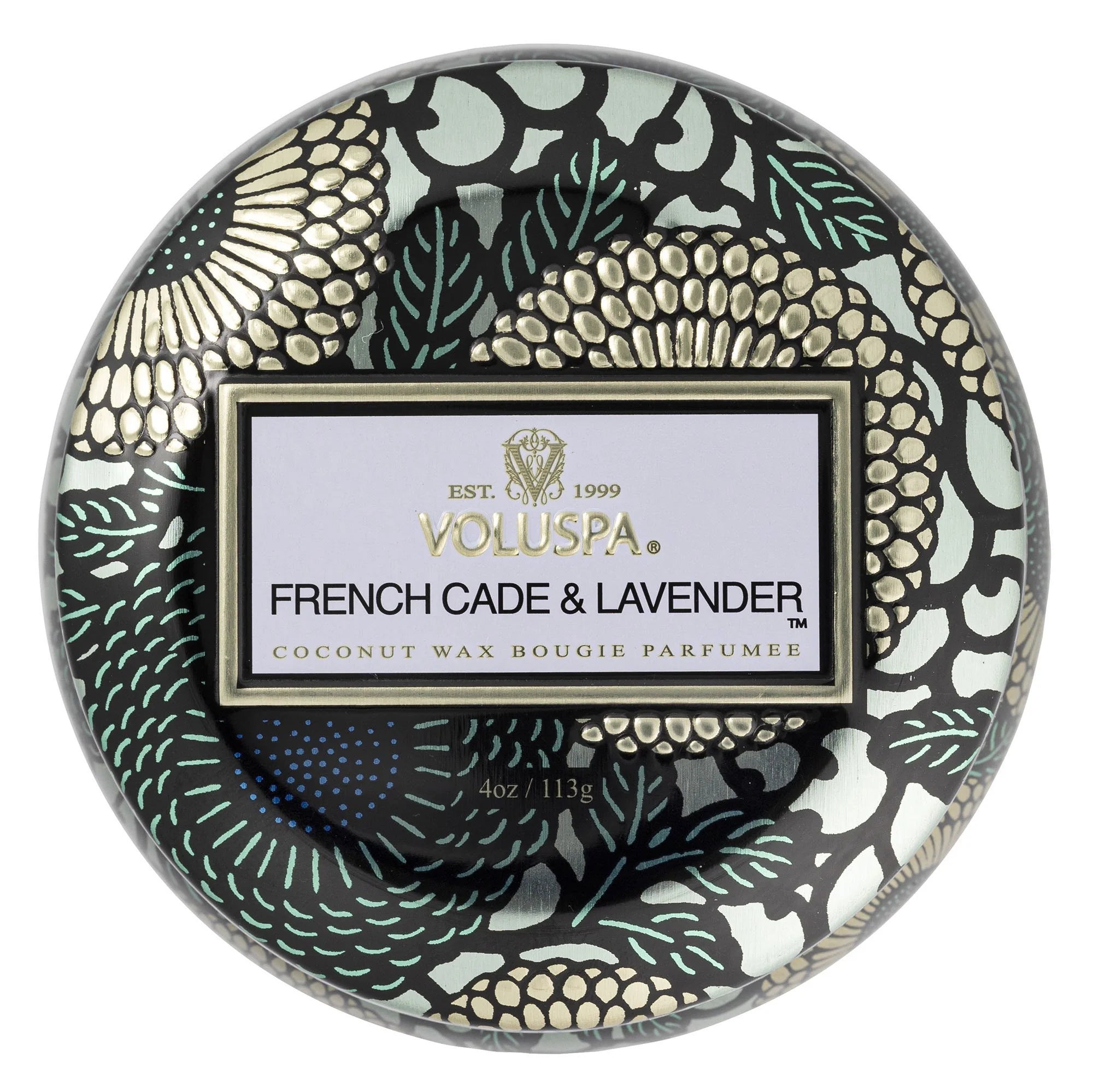French Cade Lavender Mini Tin Candle - Handmade Aromatherapy Soy Wax Candle for Relaxation, Meditation & Home Decor | Perfect for Bedroom, Bathroom & Gifts