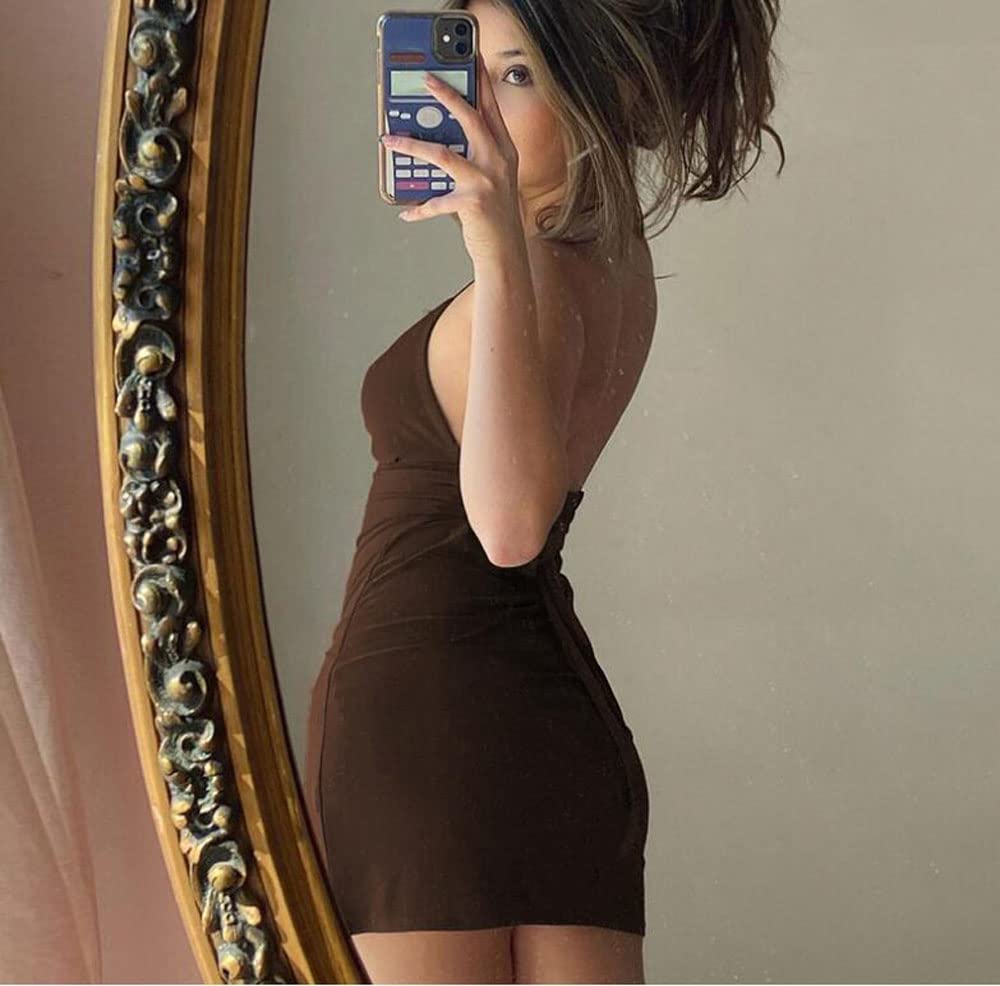 Y2K Vintage Women's Sexy Long Sleeve Graphic Print Bodycon Mini Dress | Aesthetic Grunge E-Girl Streetwear | Perfect for Night Out, Concert, and Retro Fashion Party