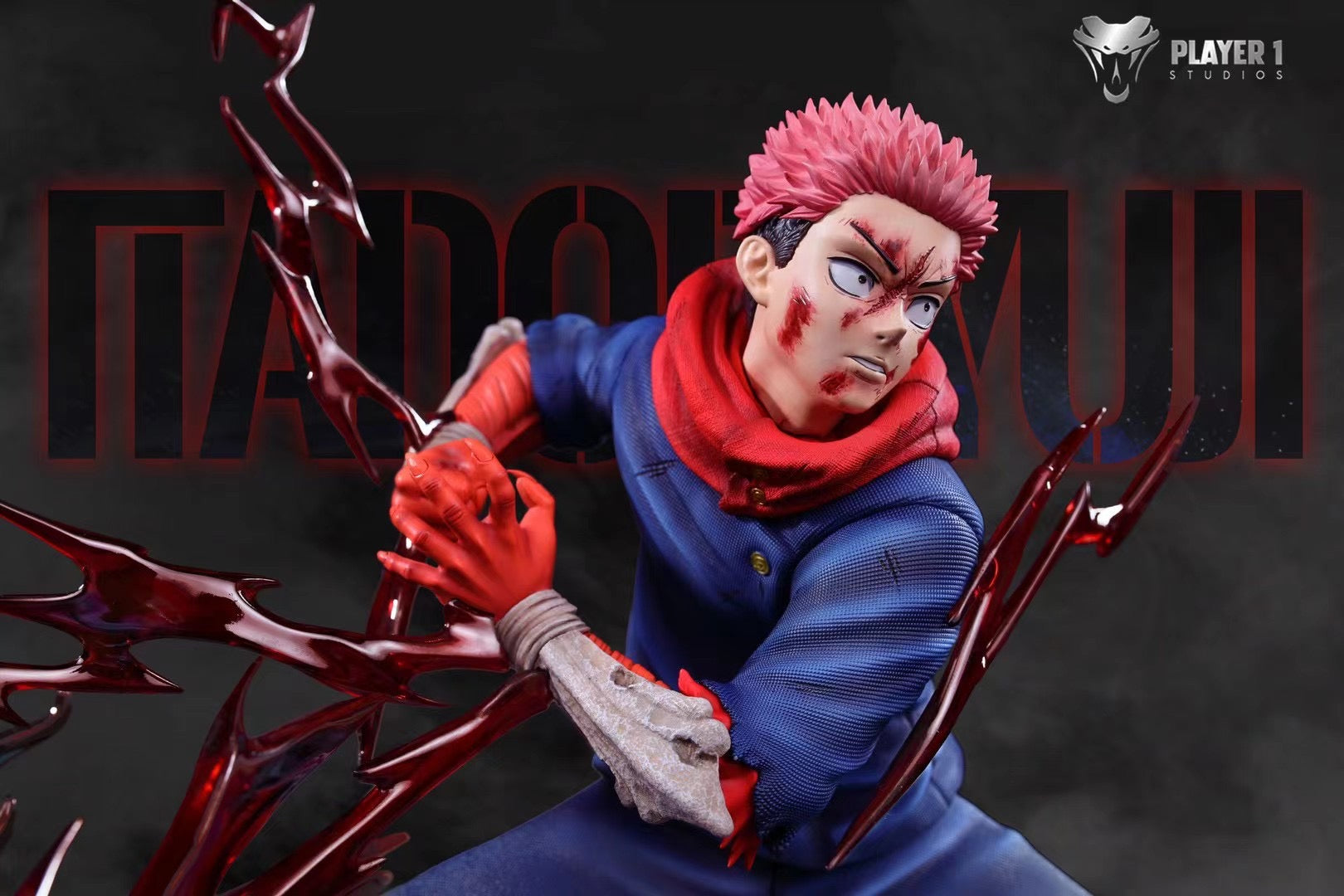 Custom Yuji Itadori Cosplay Costume - Player 1 Studio | Jujutsu Kaisen Anime Outfit for Halloween, Conventions & Cosplay Events