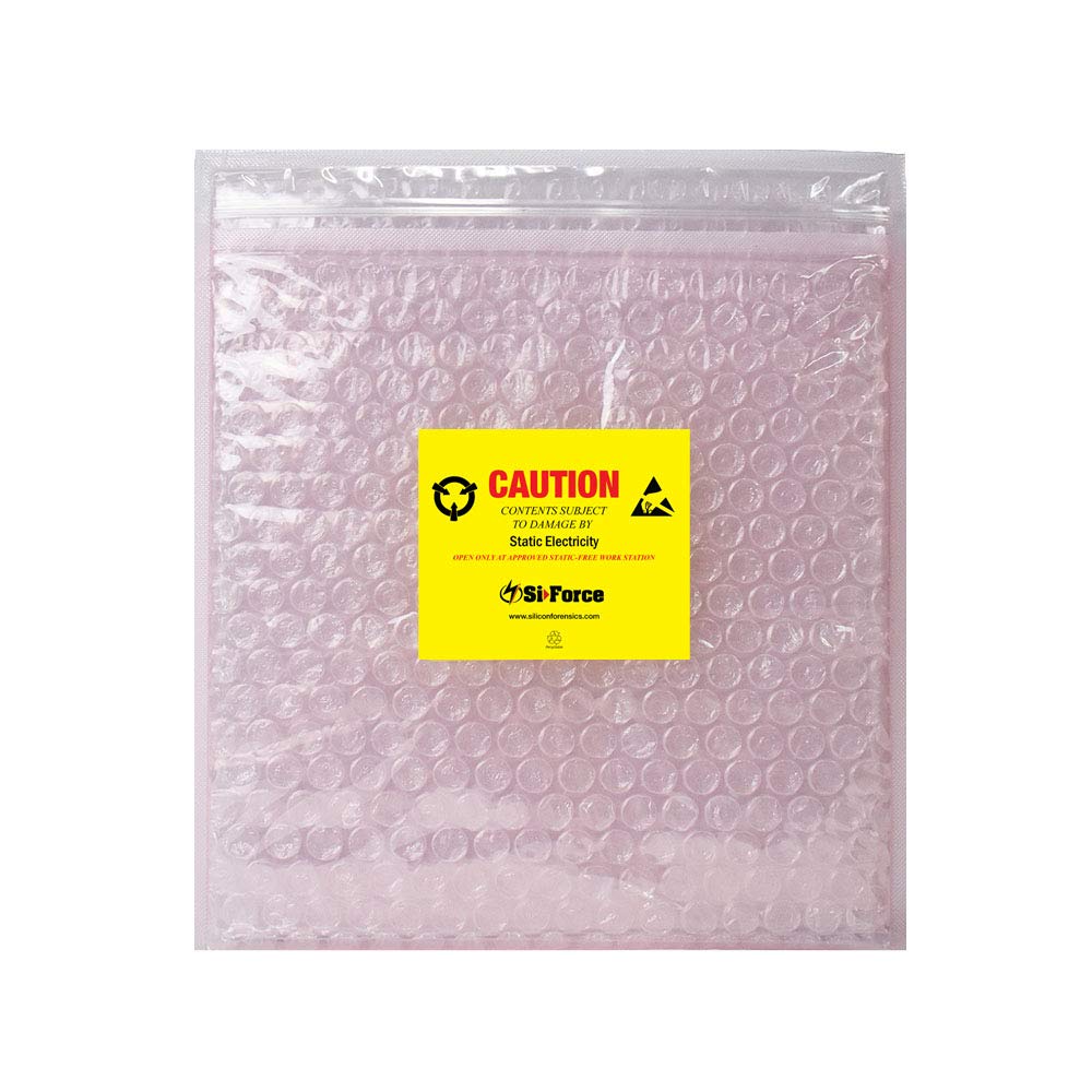 Anti Static Bubble Bags 100 Pack - Reusable Resealable Static Shielding Bags for Sensitive Electronics - ESD Protection for Circuit Boards, Computer Parts & Electronic Components (Pink) - Perfect for Shipping, Storage & Organization