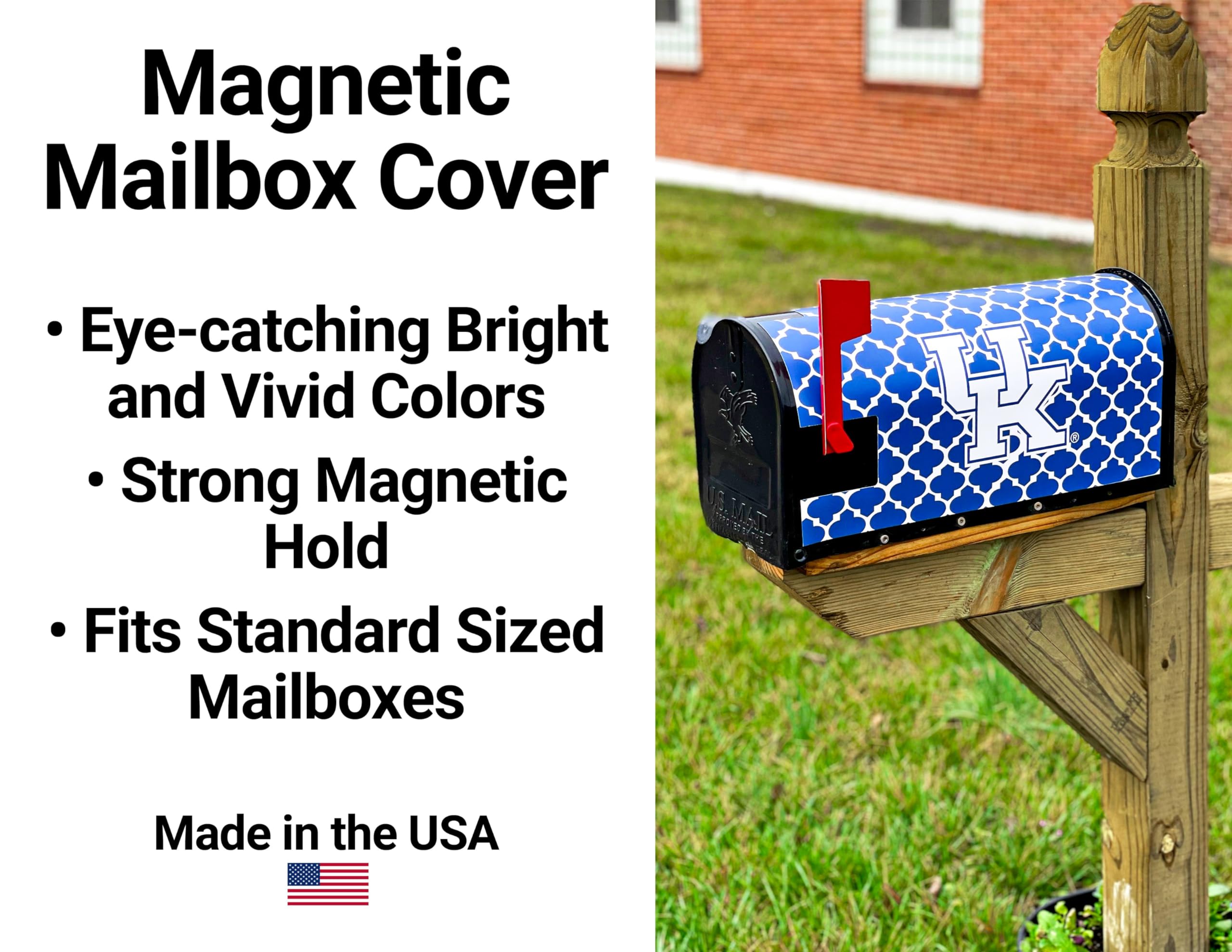 Officially Licensed Alabama State University Mailbox Cover - Personalized Custom Design with Name | Durable Outdoor Decoration for College Fans & Alumni | Perfect for Game Day, Graduation Gifts & Home Decor