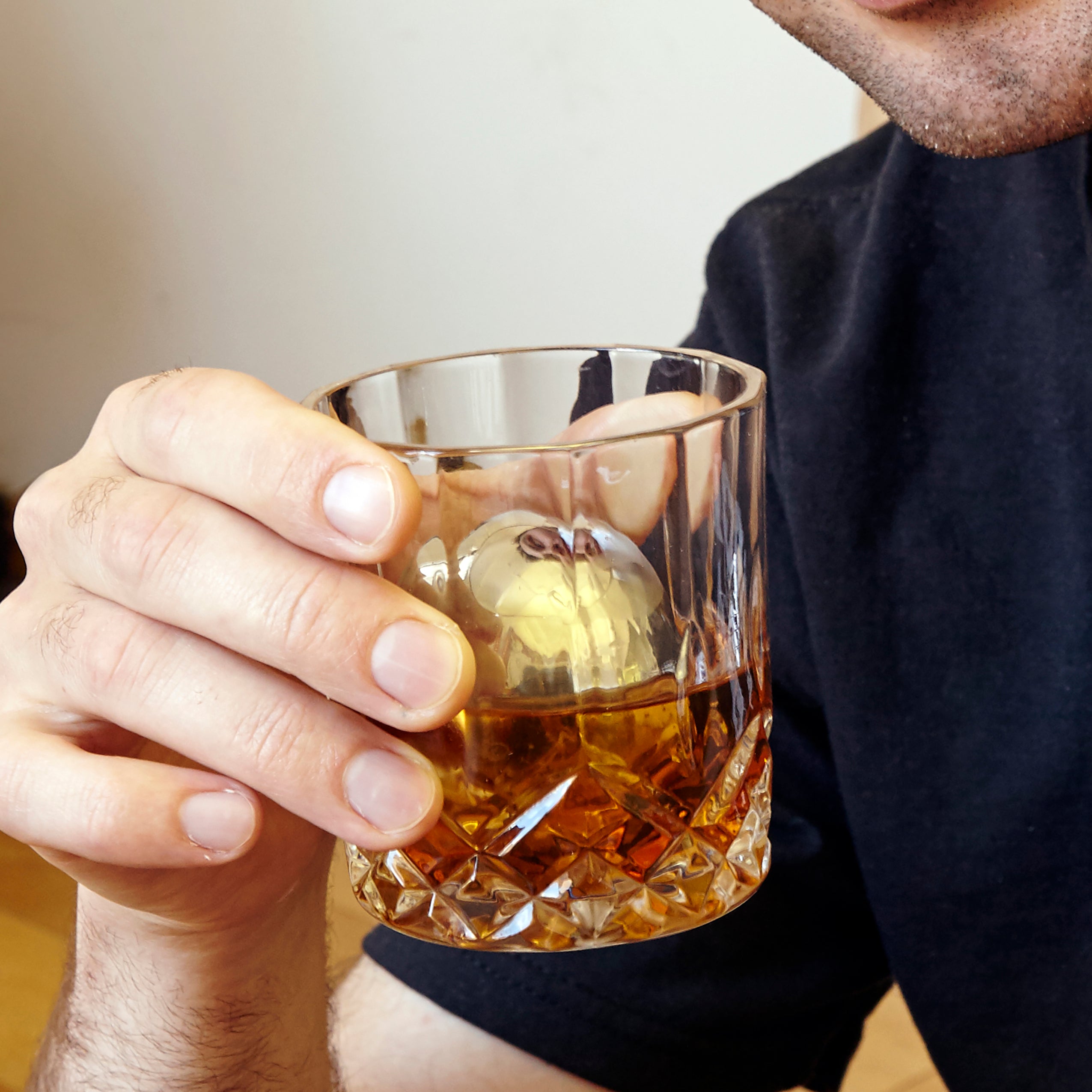 Premium Stainless Steel Whiskey Ice Balls for Chilling Drinks - Reusable Cocktail & Bourbon Coolers for Whiskey, Scotch, and Bourbon Lovers - Perfect for Home Bars, Parties, and Gifts