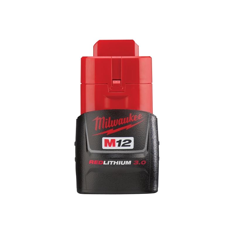 M12 REDLITHIUM 3.0Ah Compact Battery Pack - 48-11-2430 | High Performance Lithium-Ion Battery for Milwaukee Power Tools | Perfect for Drills, Saws & Jobsite Applications