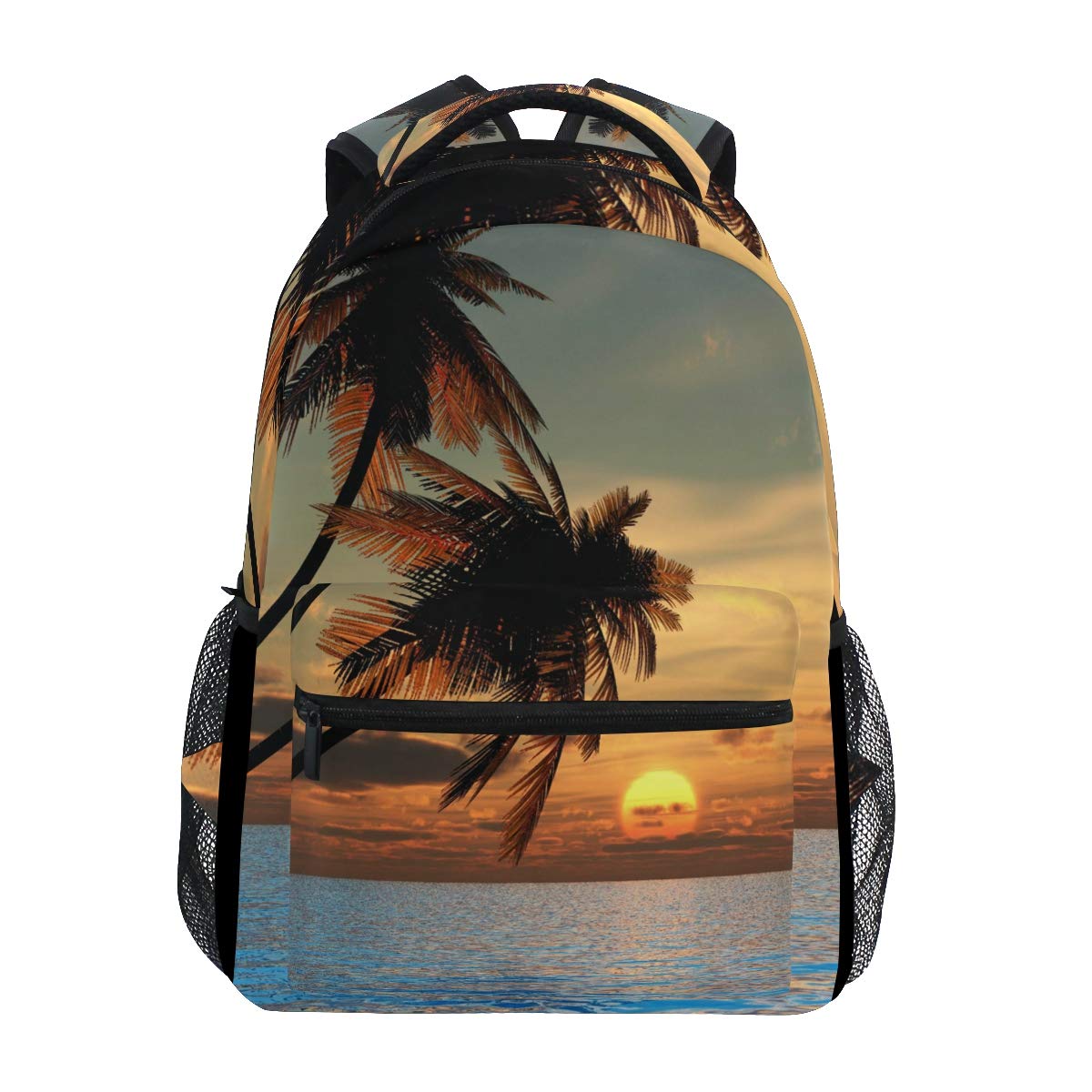 TFONE Hawaii Ocean Sea Beach Themed Backpack for Boys & Girls - Waterproof School Bookbag, Lightweight Travel Daypack for Camping, Hiking, Beach Trips & Outdoor Adventures