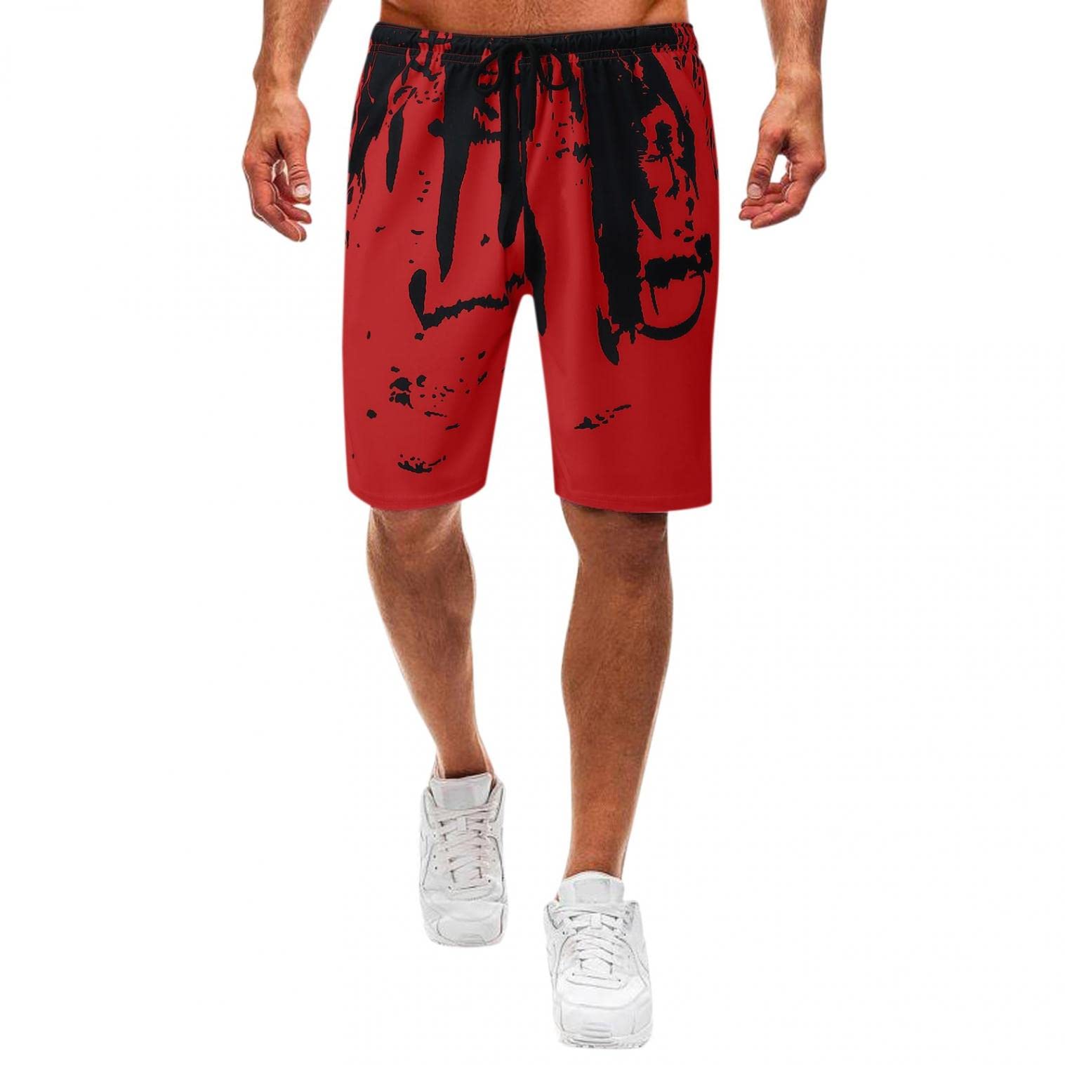 Cookinty Men's Linen Shorts - Breathable Casual Beach Shorts with Elastic Waist | Gym, Workout, Athletic & Summer Outdoor Activities