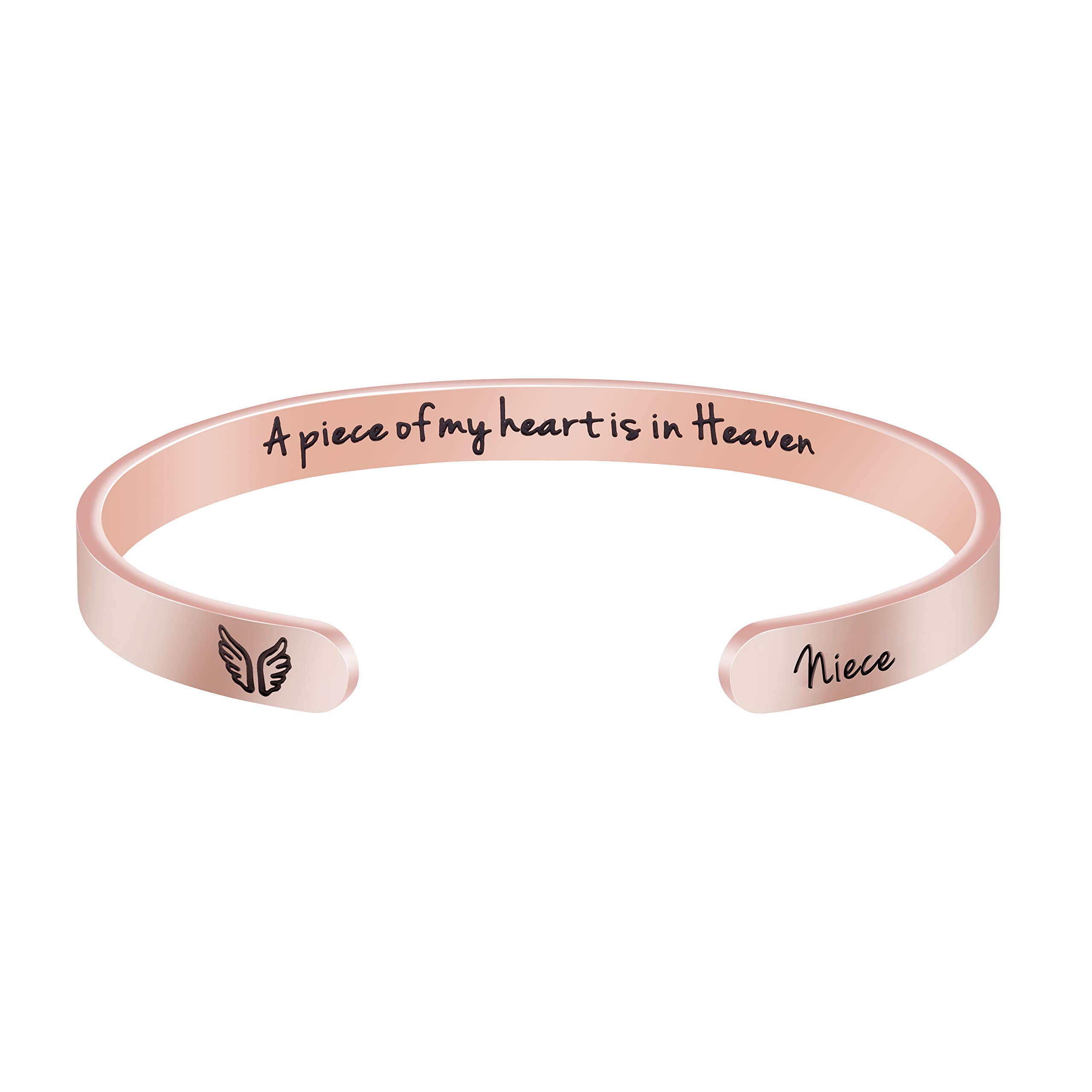 Memorial Bracelet for Women - Sympathy Jewelry Gift to Remember Loved Ones - Adjustable Cuff Bracelet for Loss, Grieving & Healing - Perfect for Anniversaries, Funerals & Keepsakes