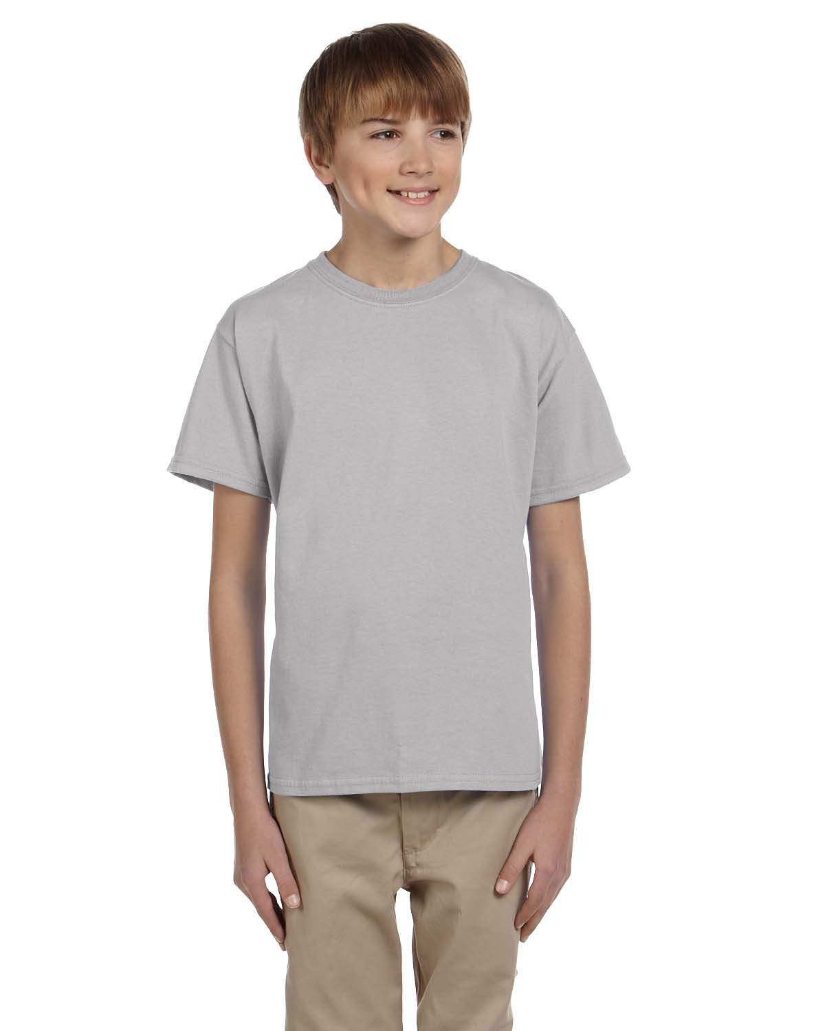 Hanes Kids' ComfortBlend EcoSmart Crewneck T-Shirt - Soft Cotton Blend Tee for Boys & Girls - Perfect for School, Play & Everyday Wear