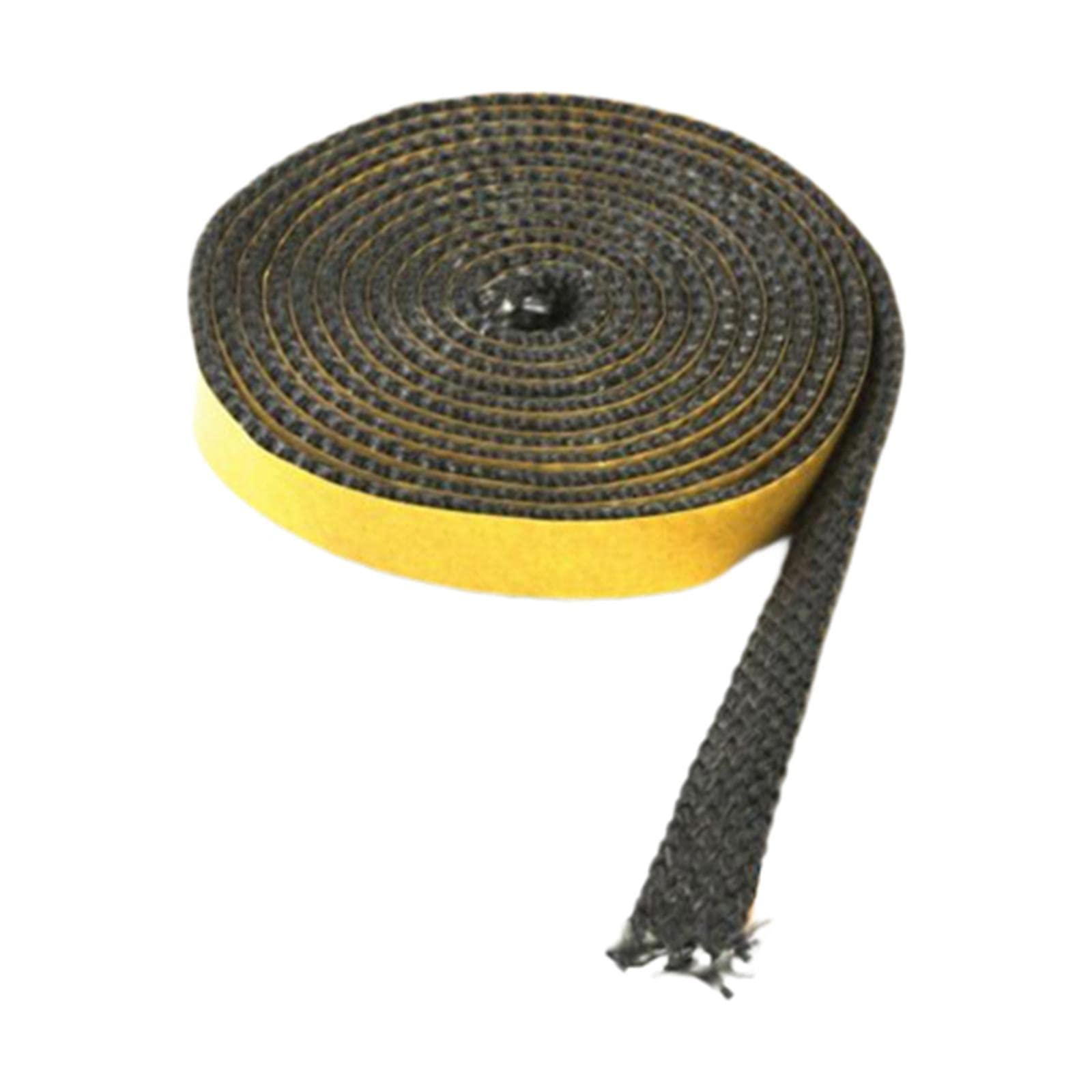 WeiLaiKeQi Self-Adhesive Stove Window Glass Gasket Tape - 3mm x 20mm x 200cm Flat Stove Door Seal for Fireplace & Wood Stove - Heat Resistant & Durable - Perfect for Repairing Cracked or Loose Stove Glass Seals (Ideal for Wood Stoves, Fireplaces, and Pellet Stoves)