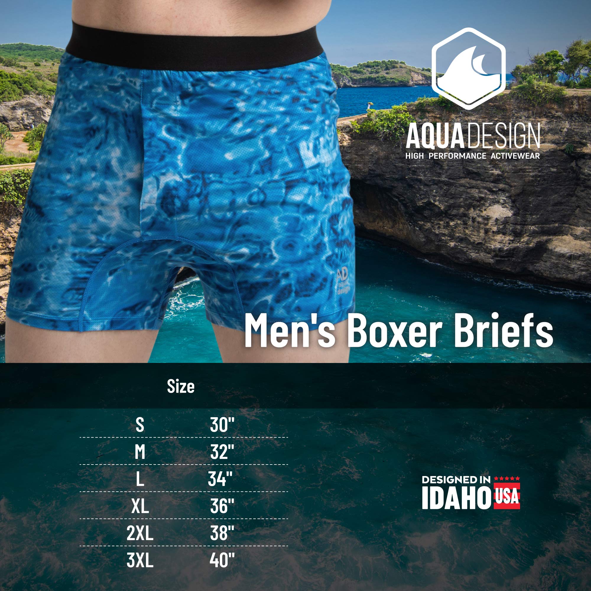 **Men's Breathable Quick-Dry Boxer Briefs - Comfortable Travel & Workout Underwear for Daily Wear & Active Lifestyles**