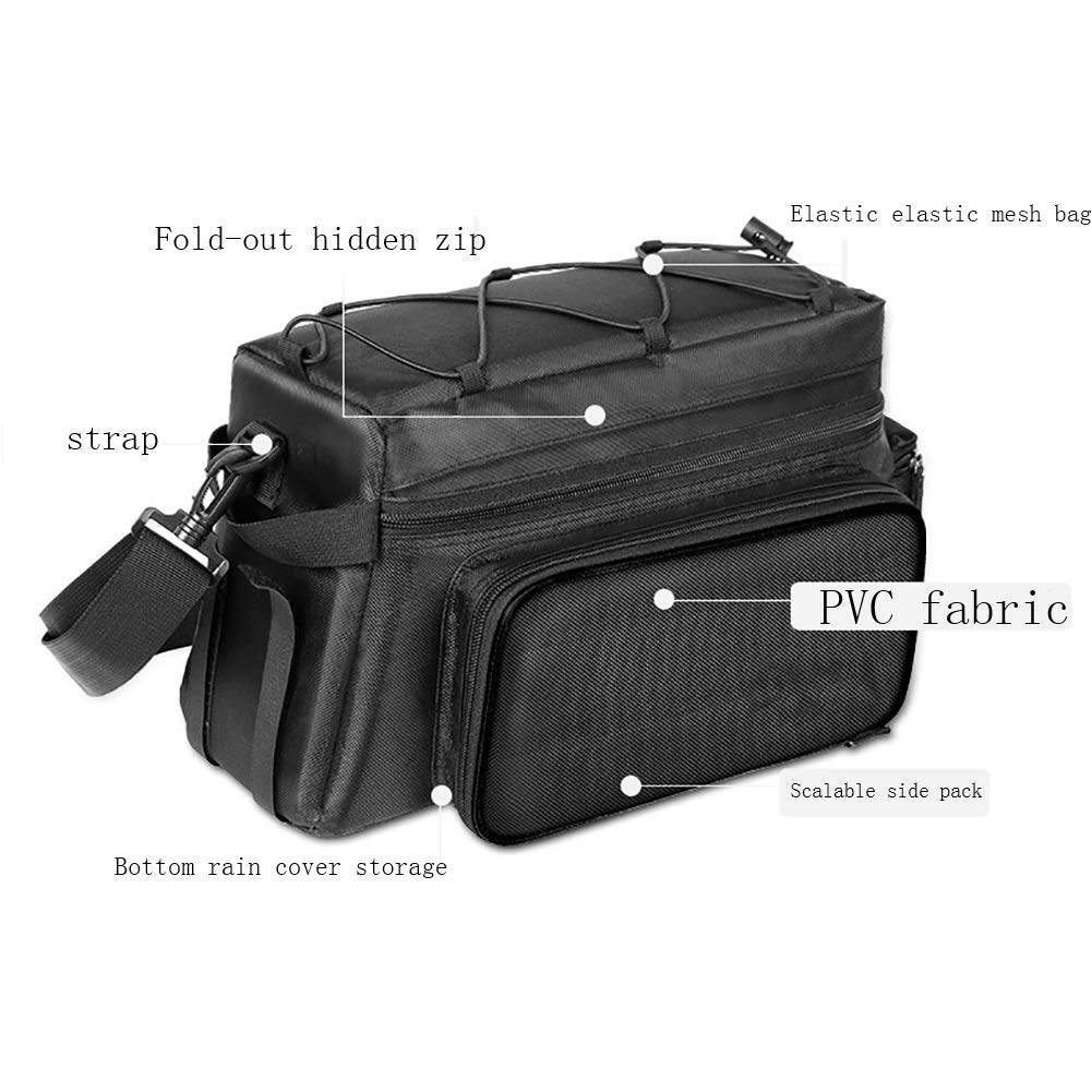 **25L Waterproof Bike Panniers - Rear Rack Bicycle Bag for Mountain, Road & Commuter Bikes | Durable Cycling Duffel Backpack with Reflective Stripes | Perfect for Commuting, Touring & Outdoor Adventures**
