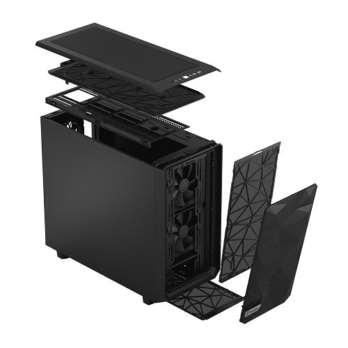 Meshify 2 Solid Side Panel E-ATX Full Tower PC Case - Supports Up to 285mm GPUs, Black - Perfect for High-End Gaming Rigs & Workstation Builds
