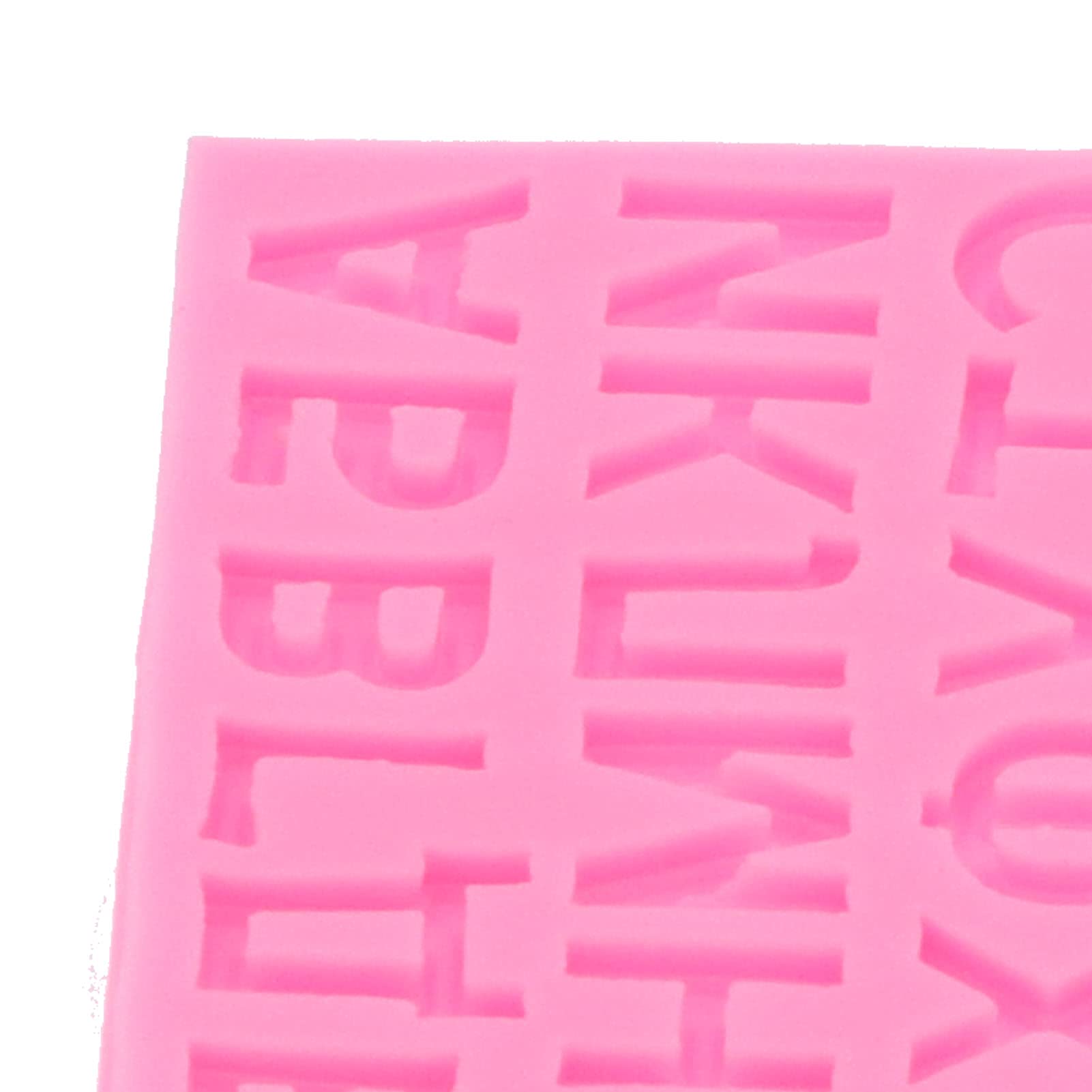 2Pcs Russian Alphabet Silicone Molds - Fondant & Chocolate Letter Molds for DIY Baking, Cake Decorating, Ice Cube Making (Pink) | Reusable Food-Grade Silicone Ice Tray for Parties & Home Baking