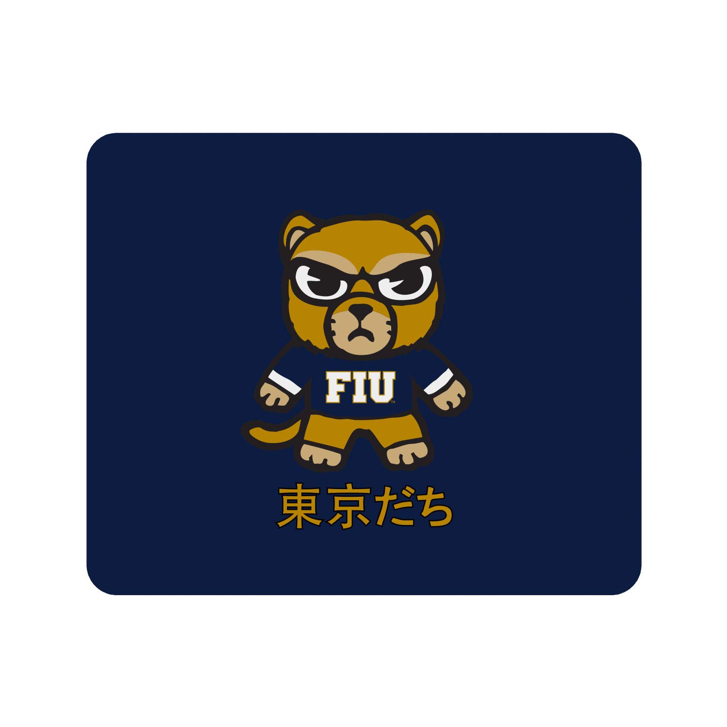 Florida International University Fabric Mouse Pad - Standard Size Non-Slip Desk Mat for Gaming & Office Use - Tokyodachi Classic Computer Accessories - Perfect for Dorm, Home Office & Workstation Setup
