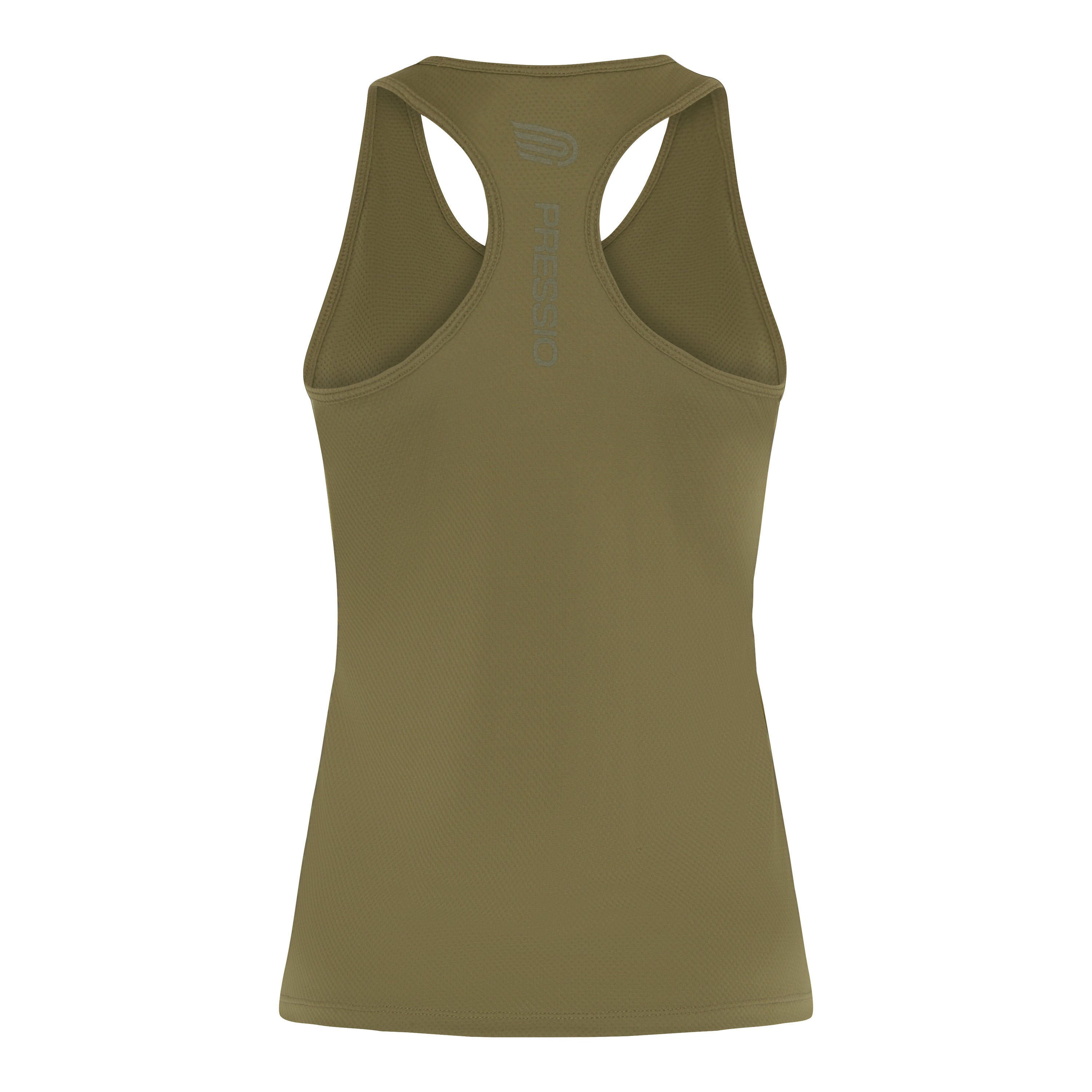 Pressio Women's Performance Singlet - Breathable & Moisture-Wicking Workout Top for Running, Yoga & Gym - CGN/MAT Style