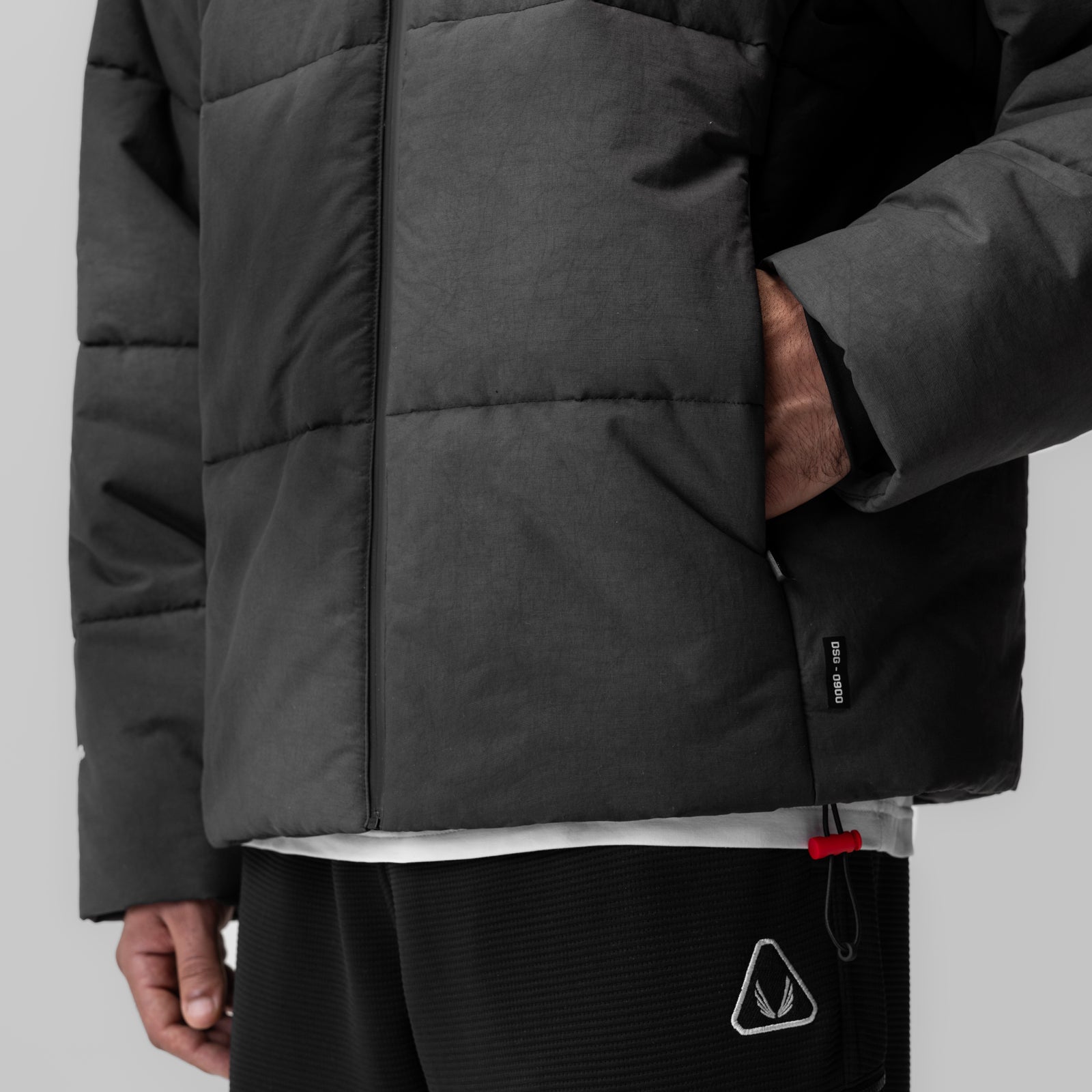 PrimaLoft® Weather Ready Puffer Jacket - Insulated Winter Coat for Men & Women, Water-Resistant Black Wave Dye Design - Perfect for Hiking, Skiing & Cold Weather Outdoor Activities