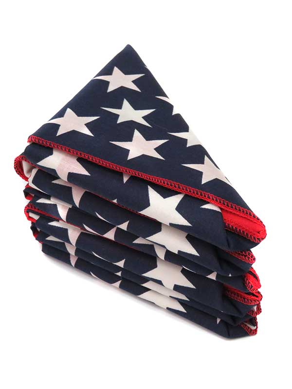 American Flag Bandana 21 - Patriotic Cotton Bandana for Men & Women - Perfect for 4th of July, Parades, and Outdoor Activities