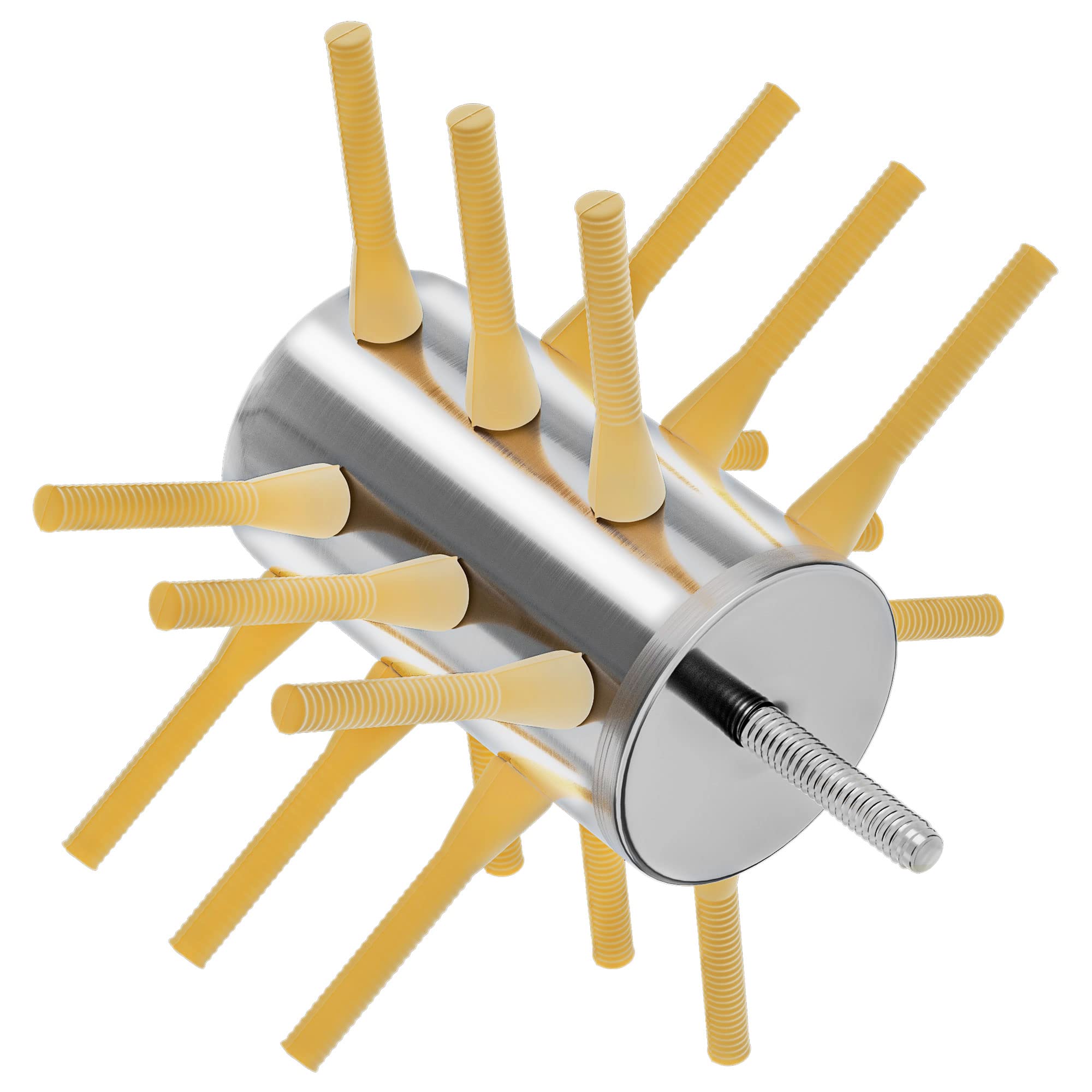 Stainless Steel 18-Finger Chicken Plucker Drill Attachment - Feather Remover Machine for Small Chickens, Quails & Pigeons | Perfect for Home Poultry Processing & Small Farm Use