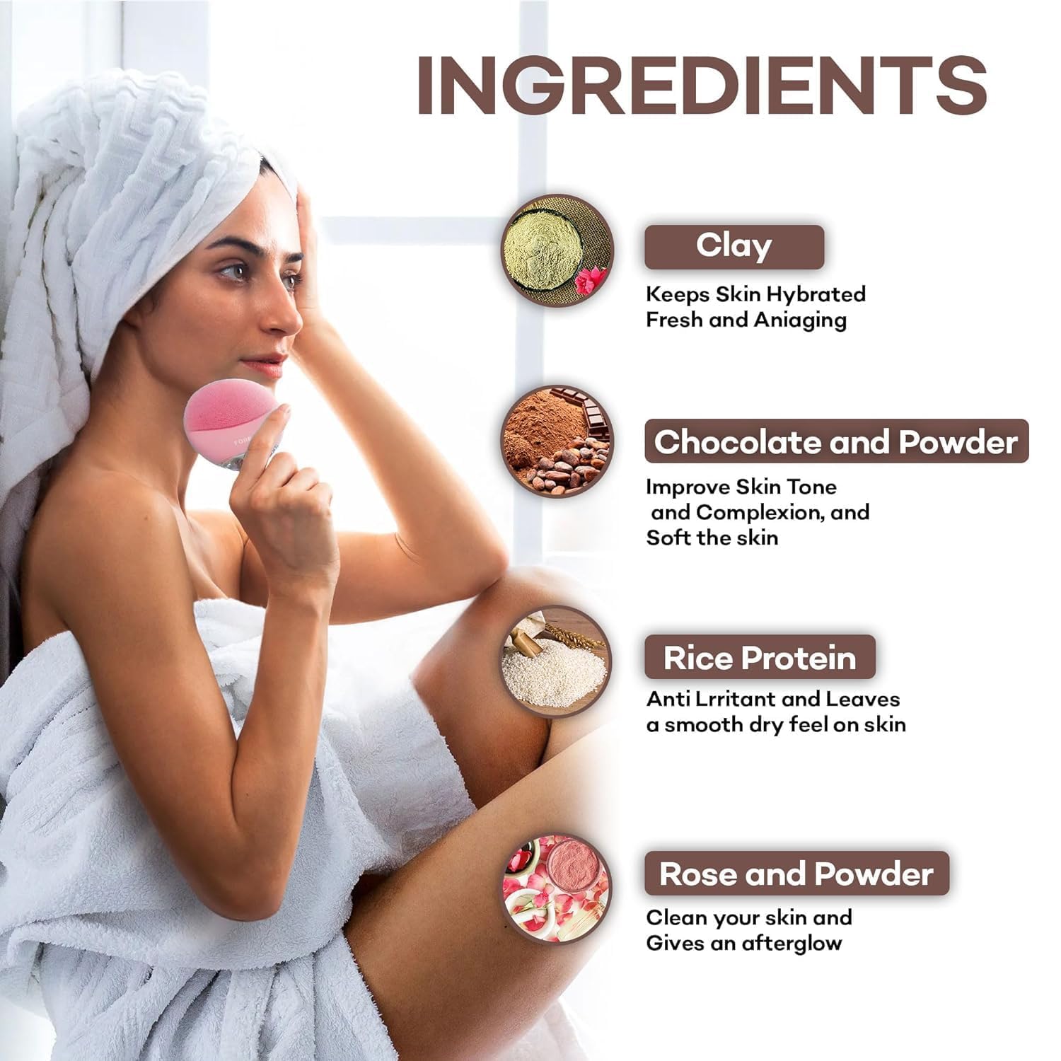 Samisha Herbal Chocolate Wax Powder for Hair Removal - Painless & Quick Hair Removal Solution for Men & Women, No Side Effects, 1 Count | Ideal for Smooth Skin at Home, Salon, or Spa