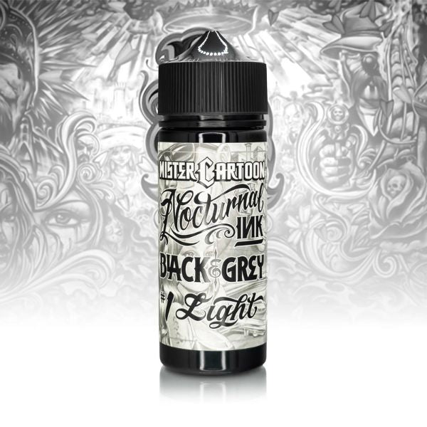 Eternal Bishop x Mister Cartoon Premium Tattoo Ink Set - Professional Tattoo Artist Supplies for Black & Grey Tattoos, Perfect for Tattoo Studios and Home Artists