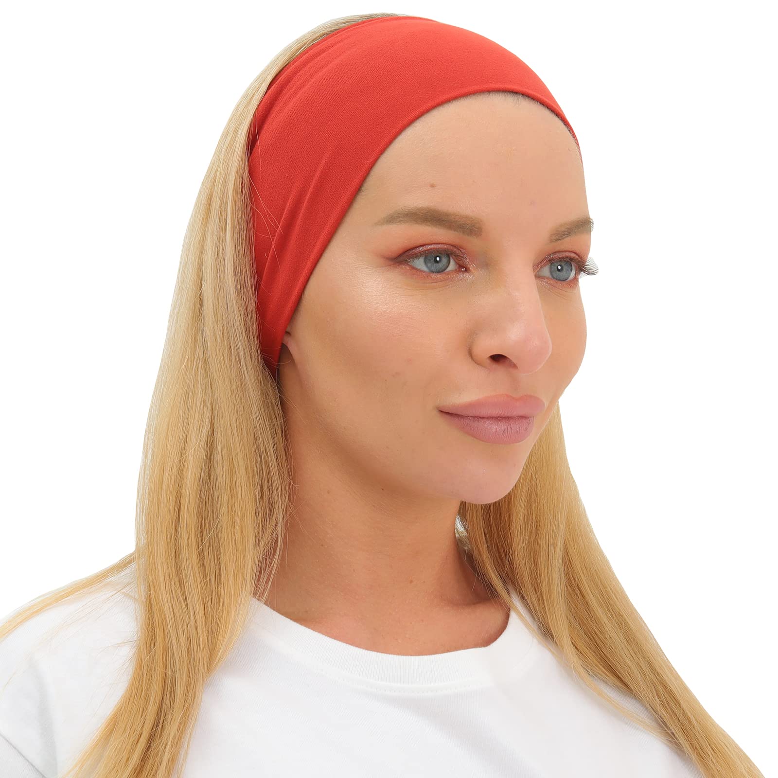 RITOPER Non-Slip Workout Headbands for Women - Super Soft Yoga & Running Headbands, Elastic Sweat-Resistant Hair Bands for Active Women (Great for Gym, Yoga, Running & Sports)