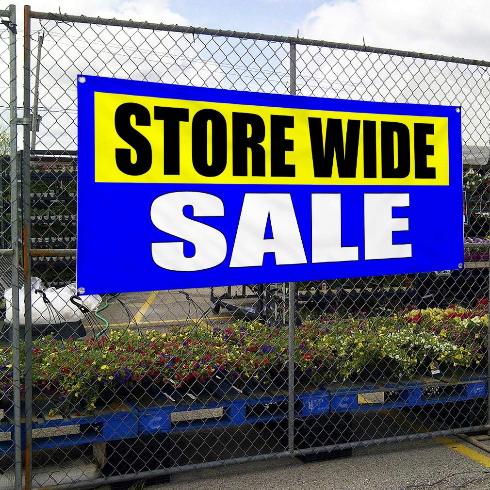 Vinyl Banner 12x30 Inches - Weatherproof, Durable Outdoor Sign with 4 Grommets (Multiple Sizes Available) - Perfect for Business, Yard, Industrial & Storewide Advertising