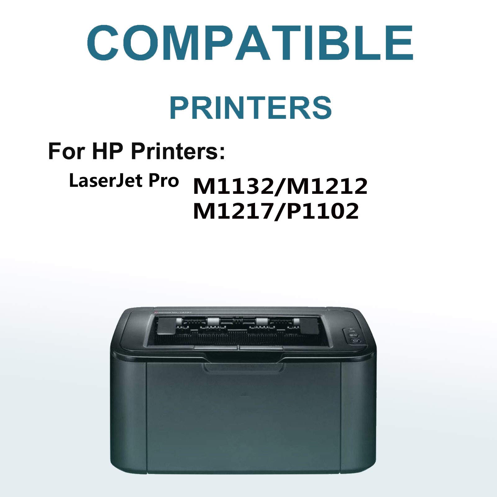 5-Pack High Capacity CE285A Compatible Toner Cartridge Replacement for HP M1212 Printer (Black) - Perfect for Office, Home & Small Business Printing Needs