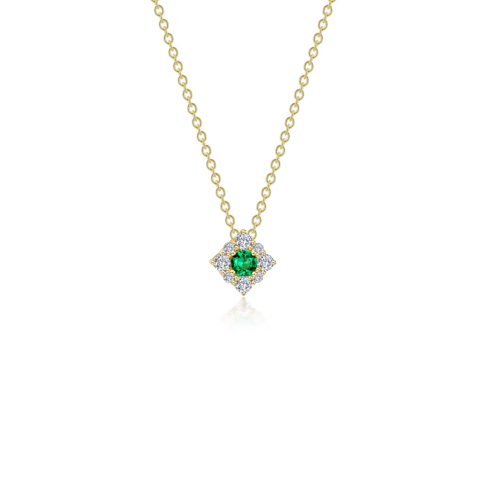 0.43 CTW Halo Diamond Pendant Necklace for Women - 14K White Gold Elegant Bridal Jewelry Gift for Anniversary, Engagement & Wedding