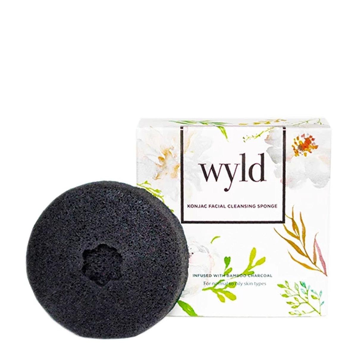 Natural Charcoal Konjac Sponge for Face & Body - Deep Cleansing, Exfoliating & Pore Minimizing | Gentle Vegan Skincare for Acne, Blackheads & Oily Skin | Perfect for Daily Facial Cleansing & Makeup Removal