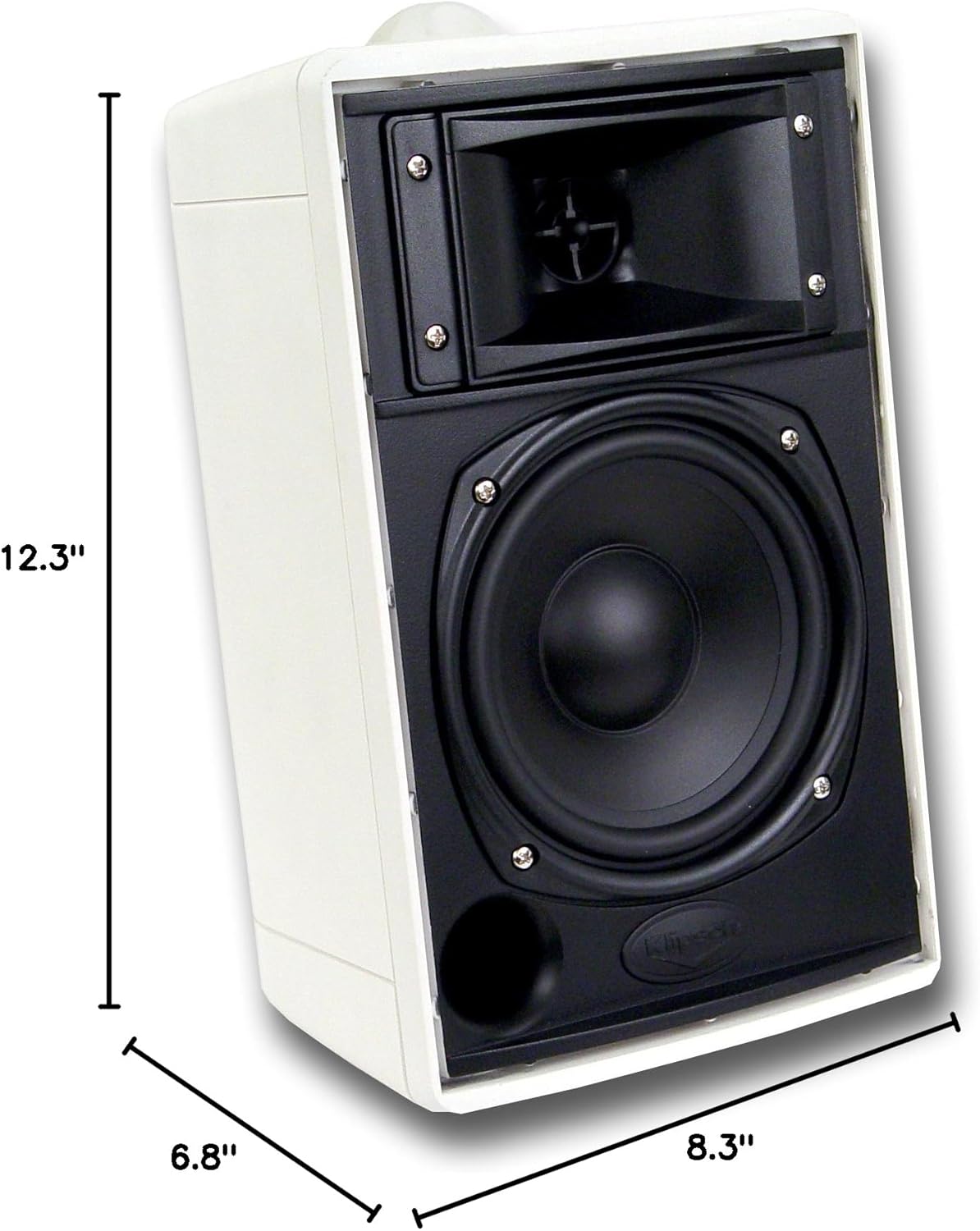 Klipsch KHO 7 High-Performance Outdoor Speaker - Weatherproof & Durable for Patio, Garden & Poolside Entertainment