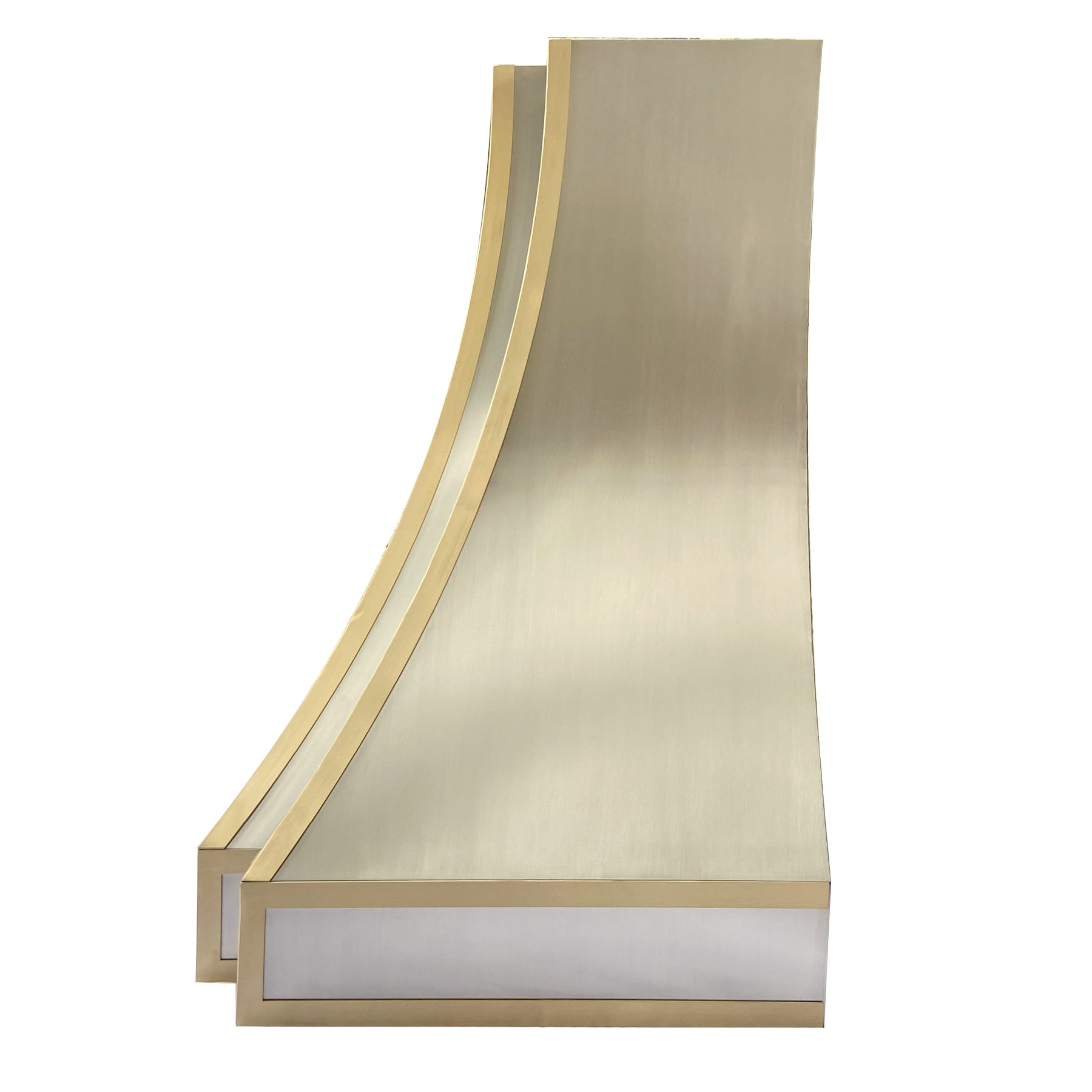RHM Curved Stainless Steel Custom Range Hood for Kitchen - Professional Ventilation System for Home Cooking & Baking | Perfect for Modern, Luxury, and Open-Concept Kitchens