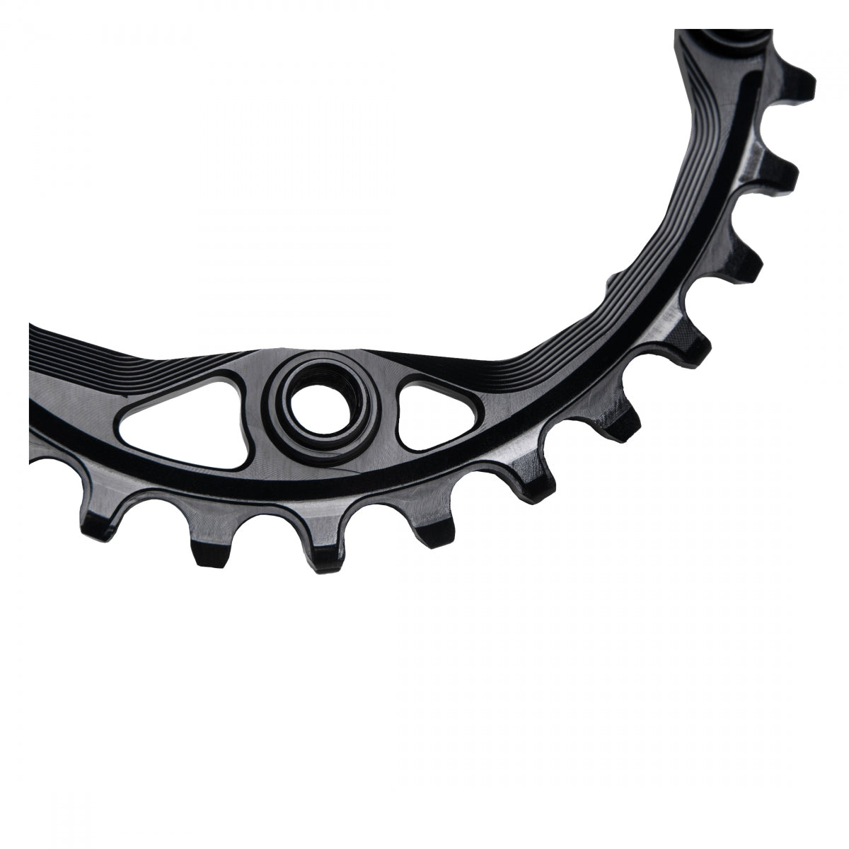 AbsoluteBLACK Oval Narrow Wide Chainring 32T 104 BCD 4-Bolt for 10/11/12 Speed Bikes - Lightweight Alloy MTB & Gravel Bike Upgrade for Smooth Shifting on Trails