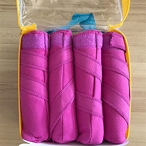 Heat-Free Overnight Hair Curlers for Long, Thick & Curly Hair - 8PCS Pink Cotton Rollers Sleep Styler DIY Hairstyling Kit - Perfect for Bedtime Styling & Next-Day Waves