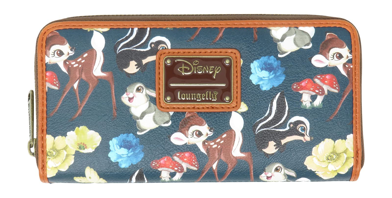 Disney Bambi and Friends Zip-Around Wallet - Loungefly Official Licensed Character Wallet for Women & Girls - Perfect for Disney Fans, Collectors, and Everyday Use at Parks, Shopping, or Travel