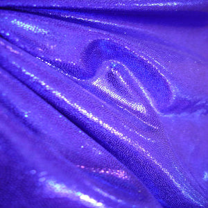 Fog Metallic Finish Spandex Fabric - Violet Color Stretchy Material for Dancewear, Leggings & Athletic Apparel | Perfect for Yoga, Workout & Performance Costumes