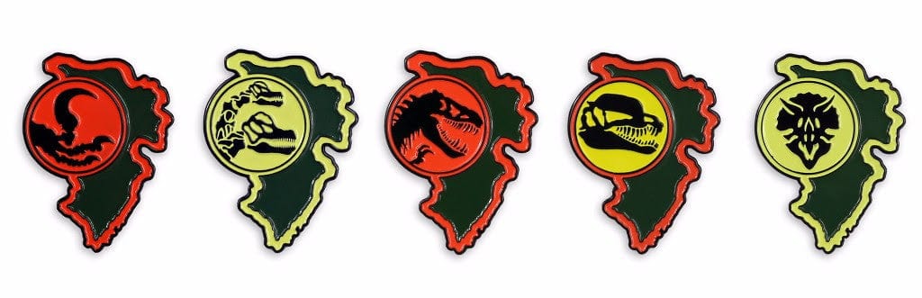 Jurassic Park Paddock Sign Pin Series - Dinosaur Enthusiast Collectible Badge for Backpacks, Jackets & Hats - Perfect for Fans, Cosplay & Theme Park Visits